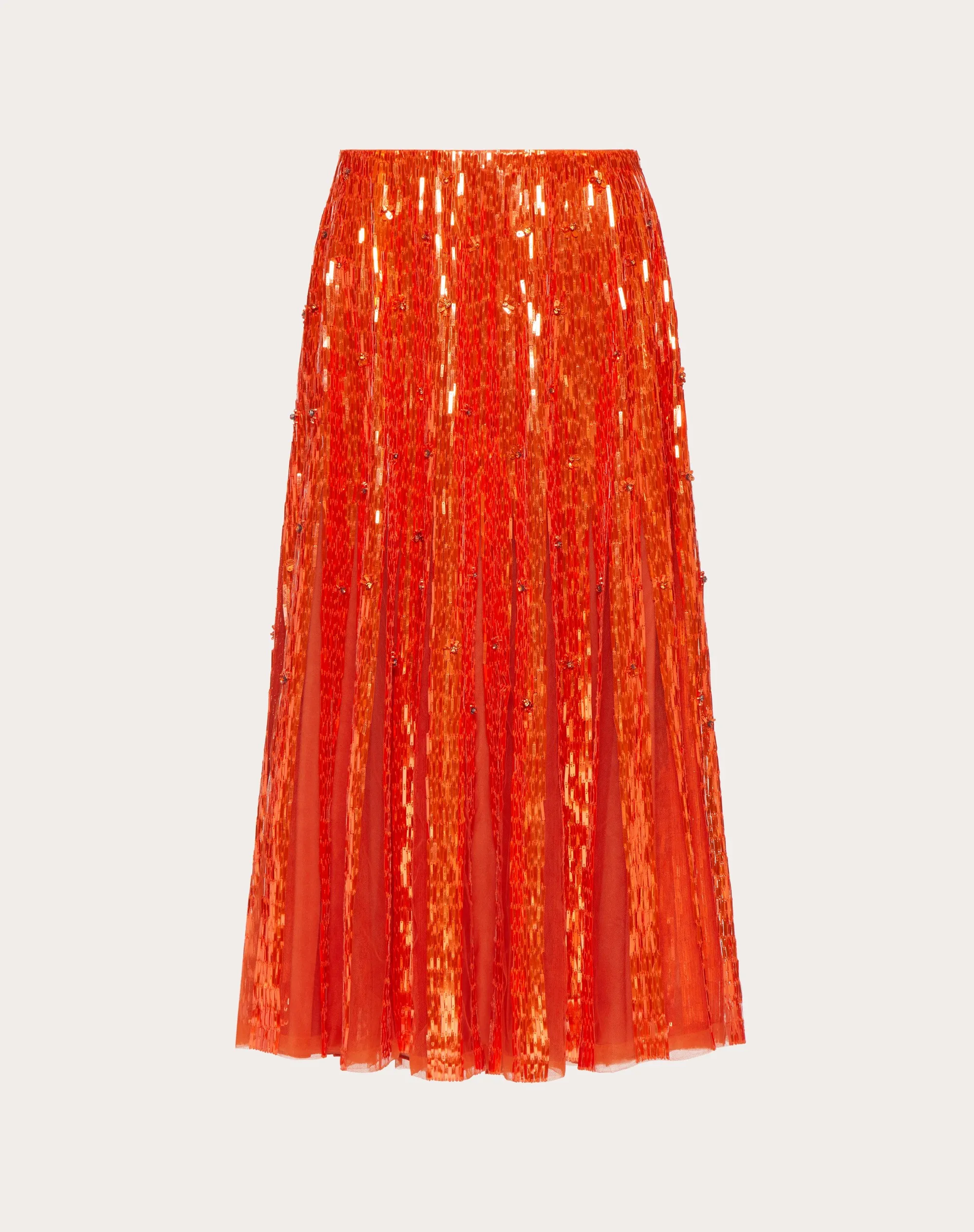 GONNA MIDI IN TULLE ILLUSIONE RICAMATA