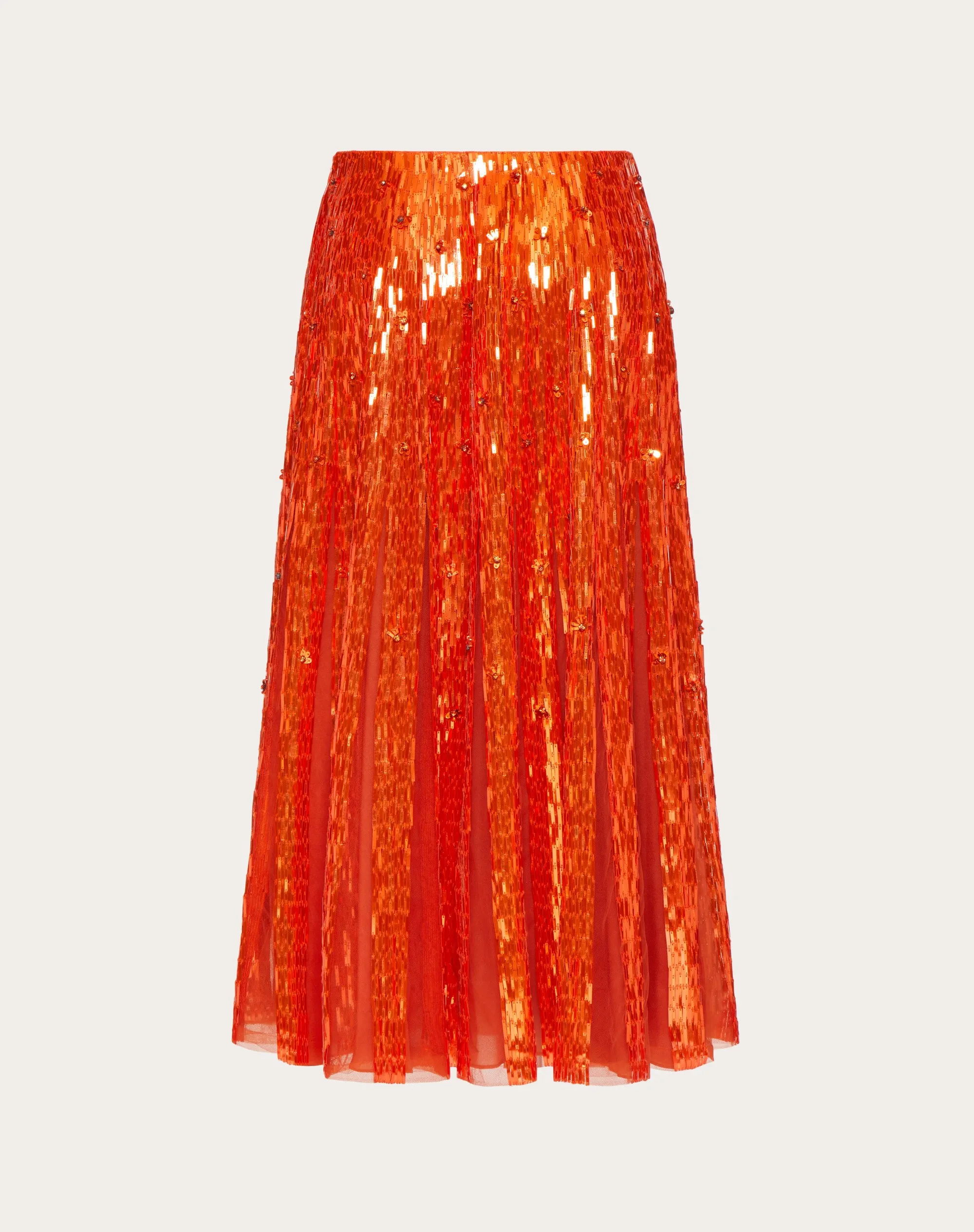 GONNA MIDI IN TULLE ILLUSIONE RICAMATA