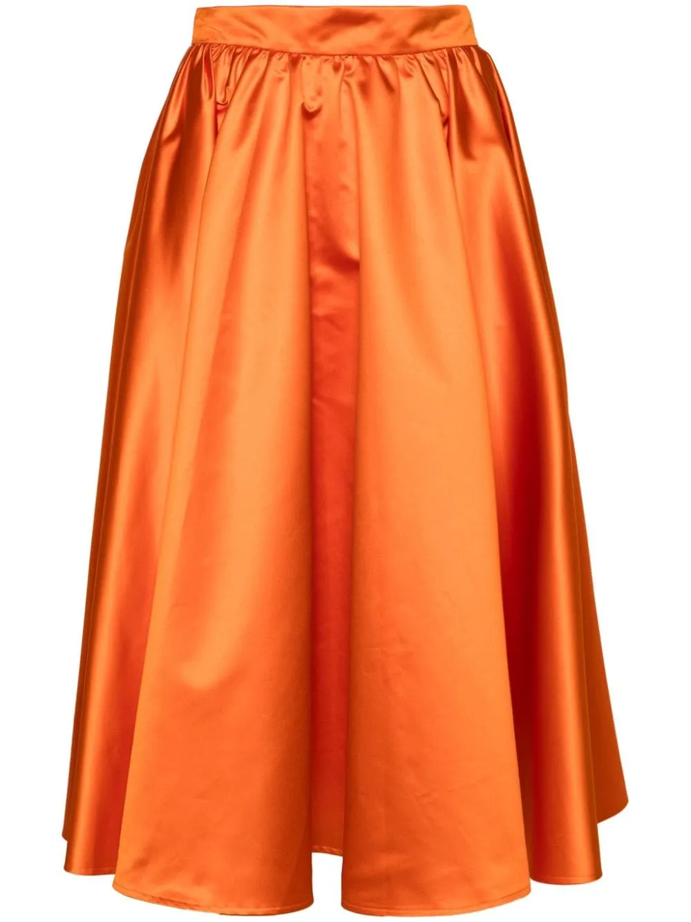 Gonna midi svasata in arancione - donna