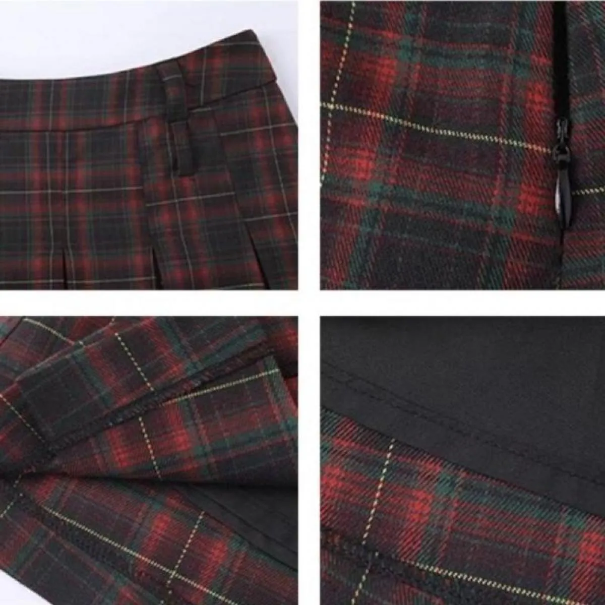 Gonne Donna Vintage Plaid Gonne a pieghe scozzesi vintage Gonne a pieghe