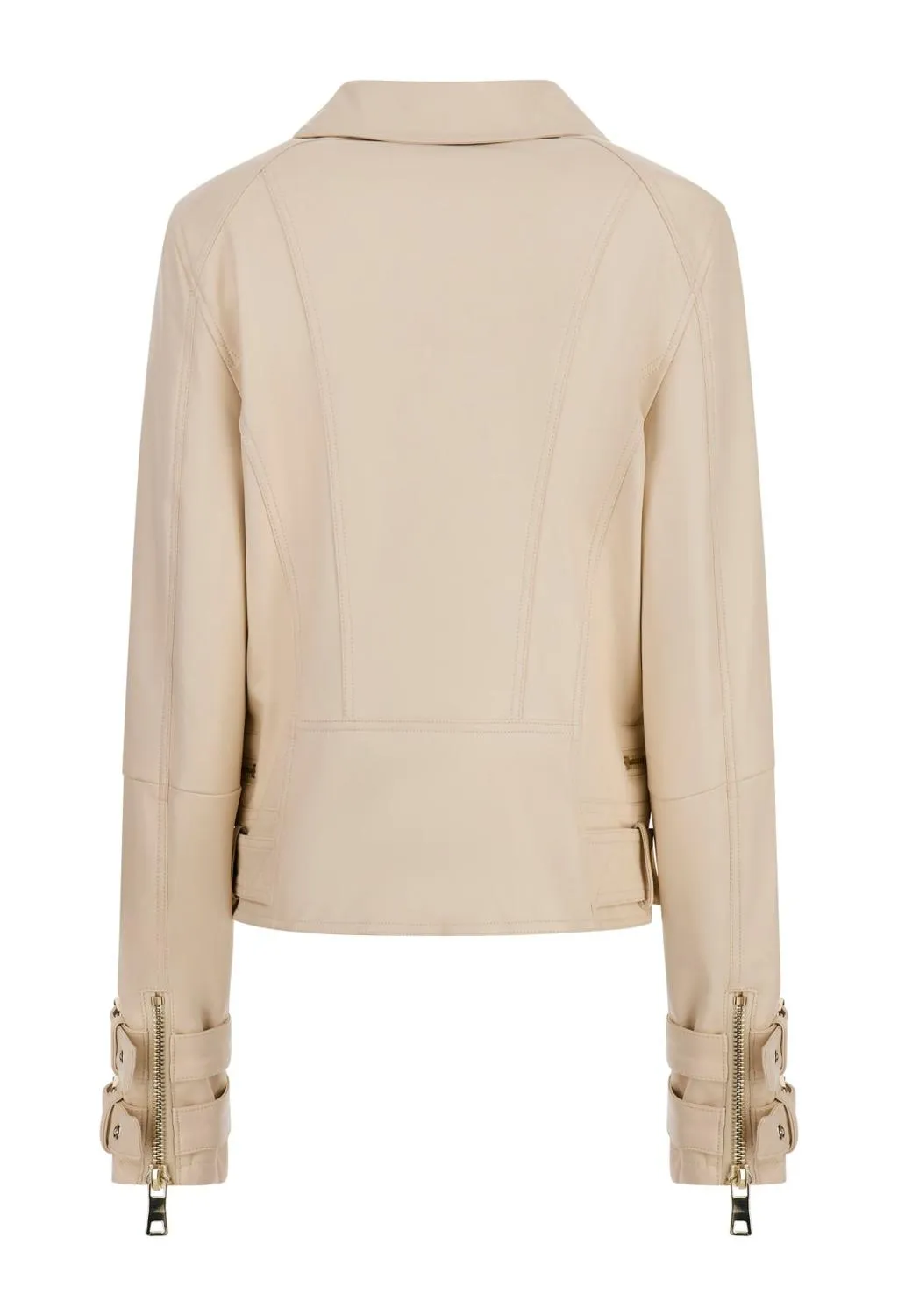 GUESS  giacca biker beige