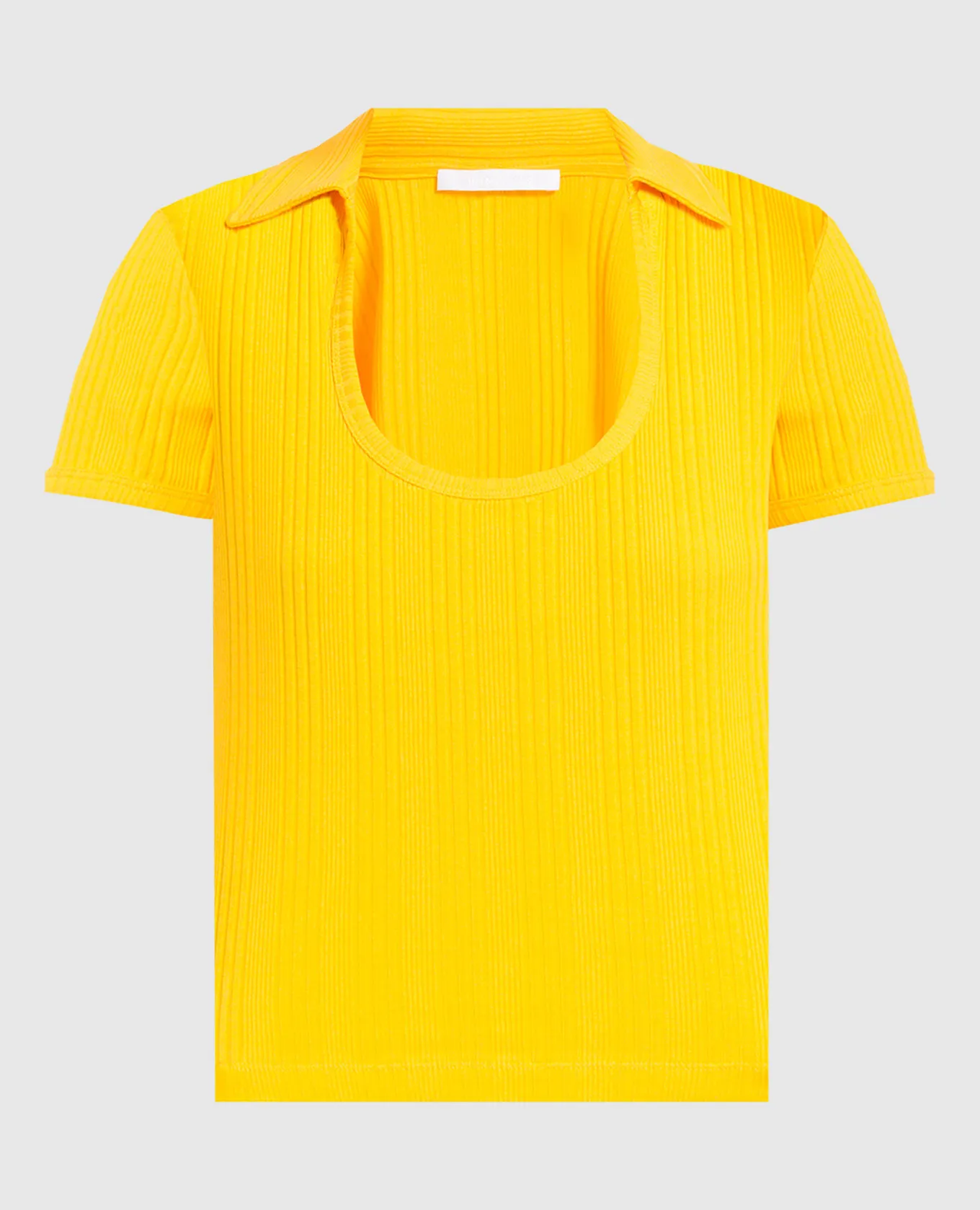 Helmut Lang Maglietta gialla con una cicatrice N04HW507
