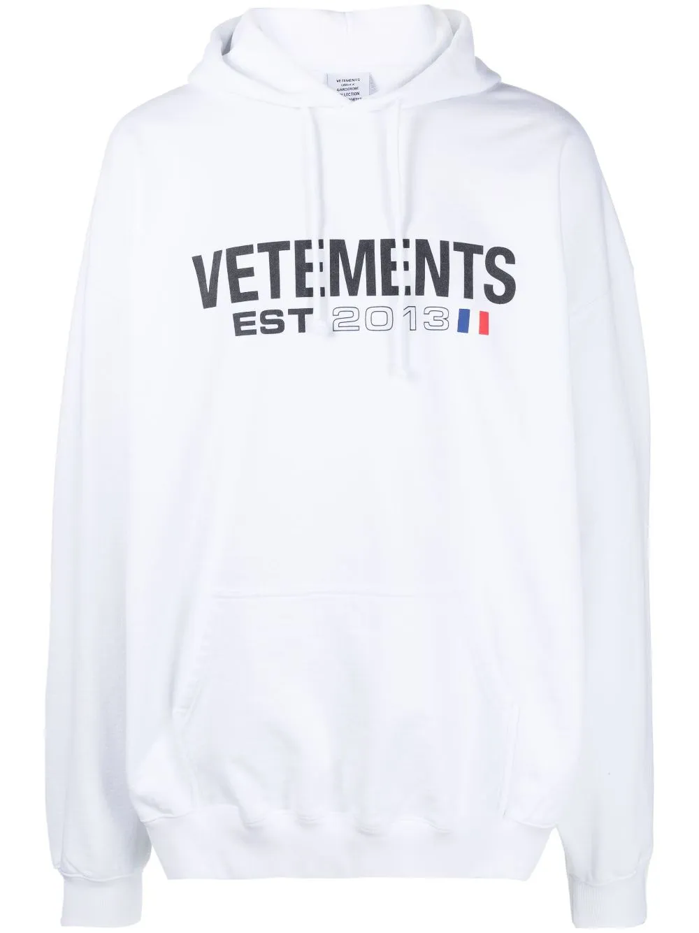hoodie bianca con logo stampato