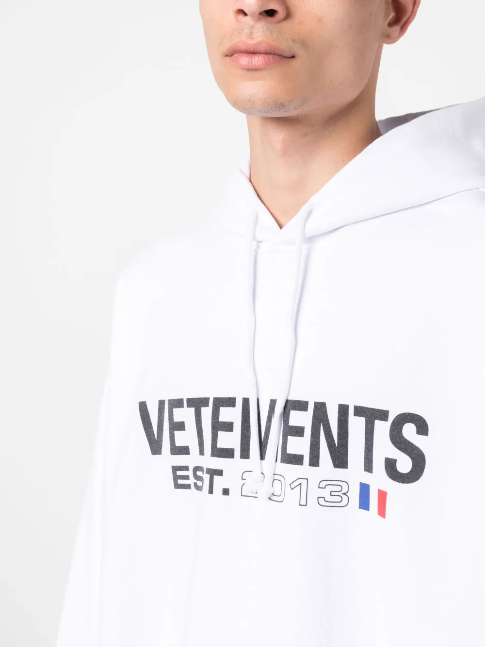 hoodie bianca con logo stampato