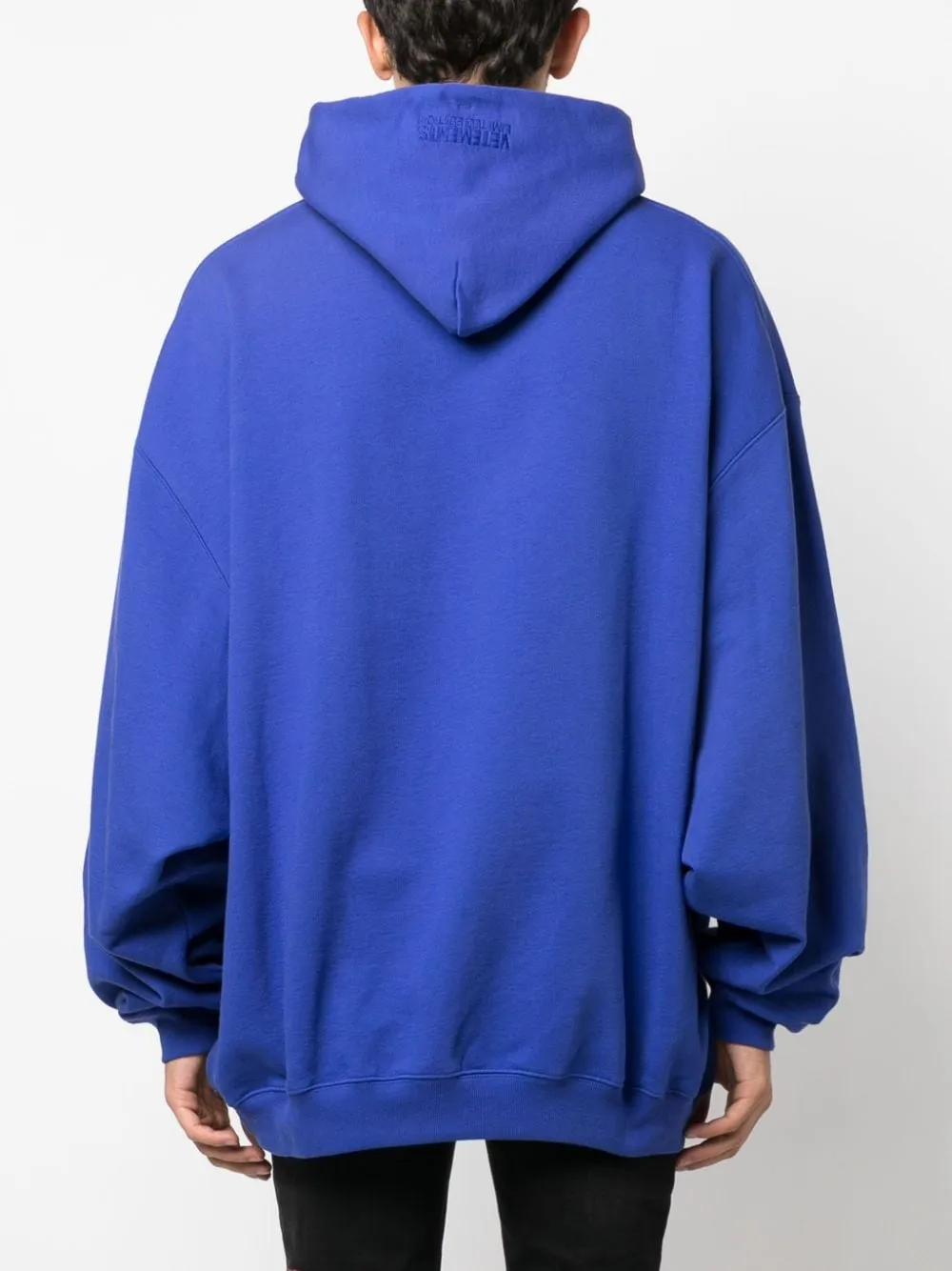 hoodie blu royal con logo