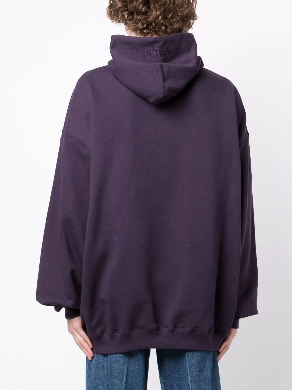 hoodie viola con logo