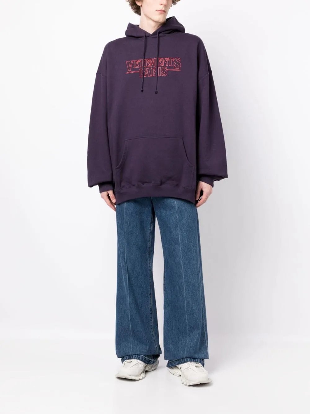 hoodie viola con logo