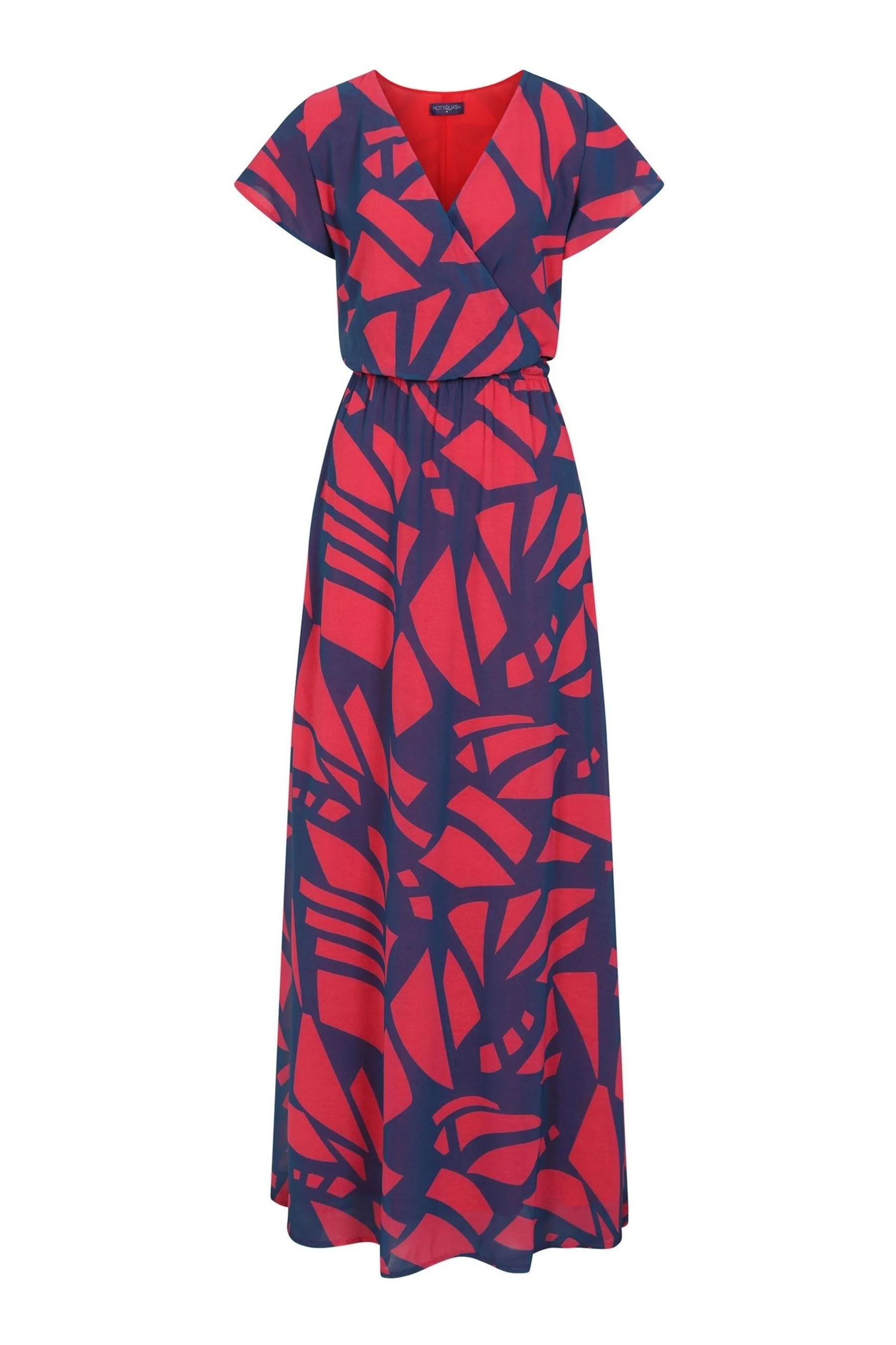 Hot Squash Donna Rosa - Abito maxi a portafoglio in chiffon