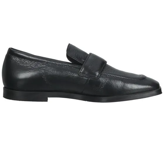 högl scarpe slip-on alla moda da donna in vera pelle 3-10 1800 0100 nero