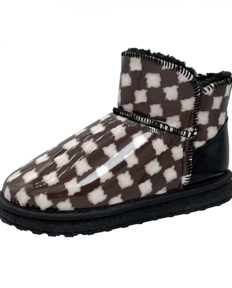 Inverno Pelliccia Calda Neve Donne Stivali Appartamenti Della Piattaforma Della Caviglia Delle Donne del Vestito Scarpe 2022 New