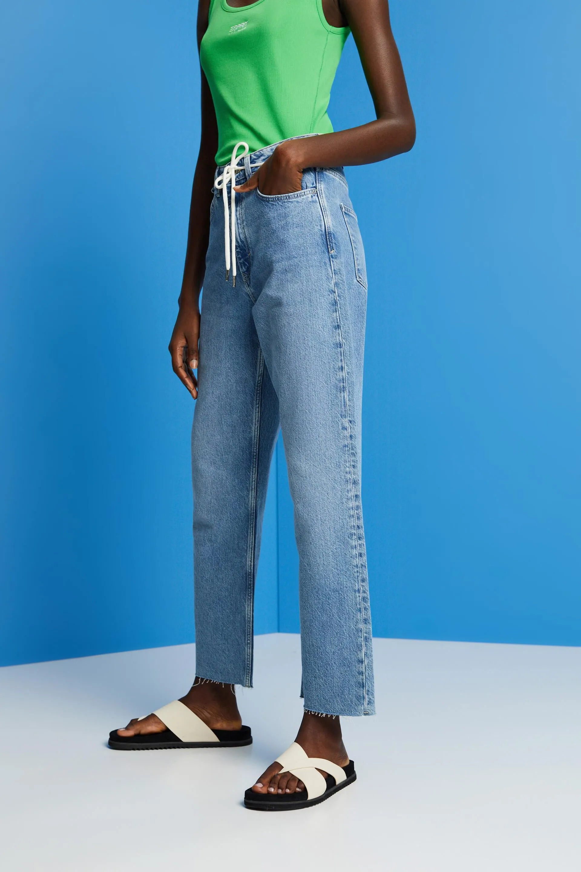 Jeans cropped dad fit
