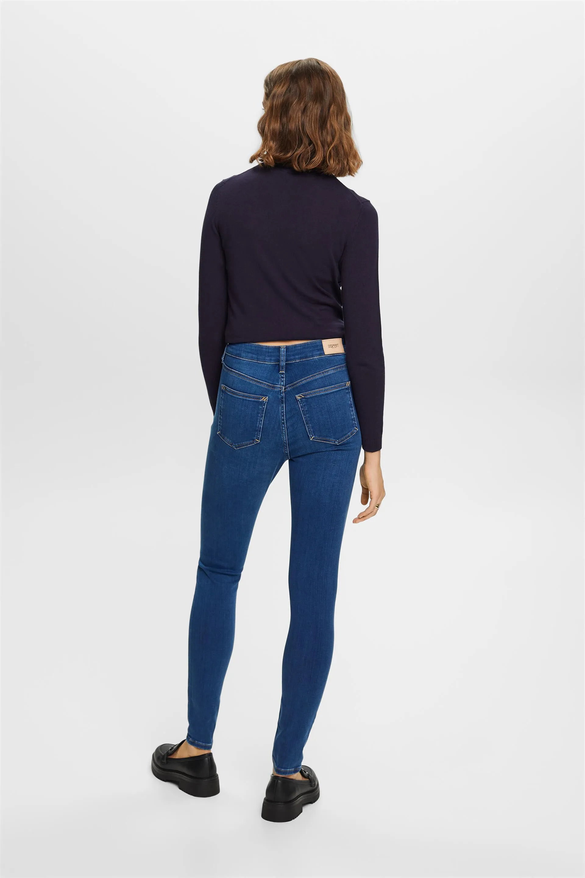 Jeans skinny a vita alta
