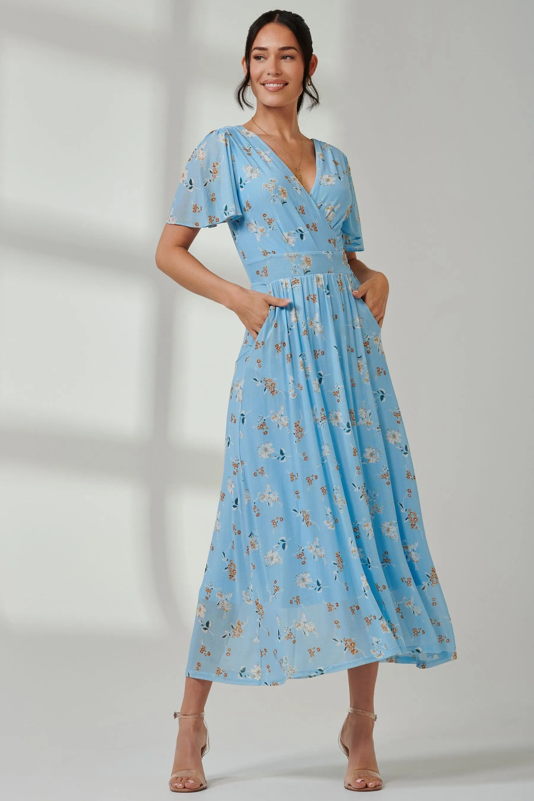 Jolie Moi - Gracelyn - Abito maxi in rete a portafoglio