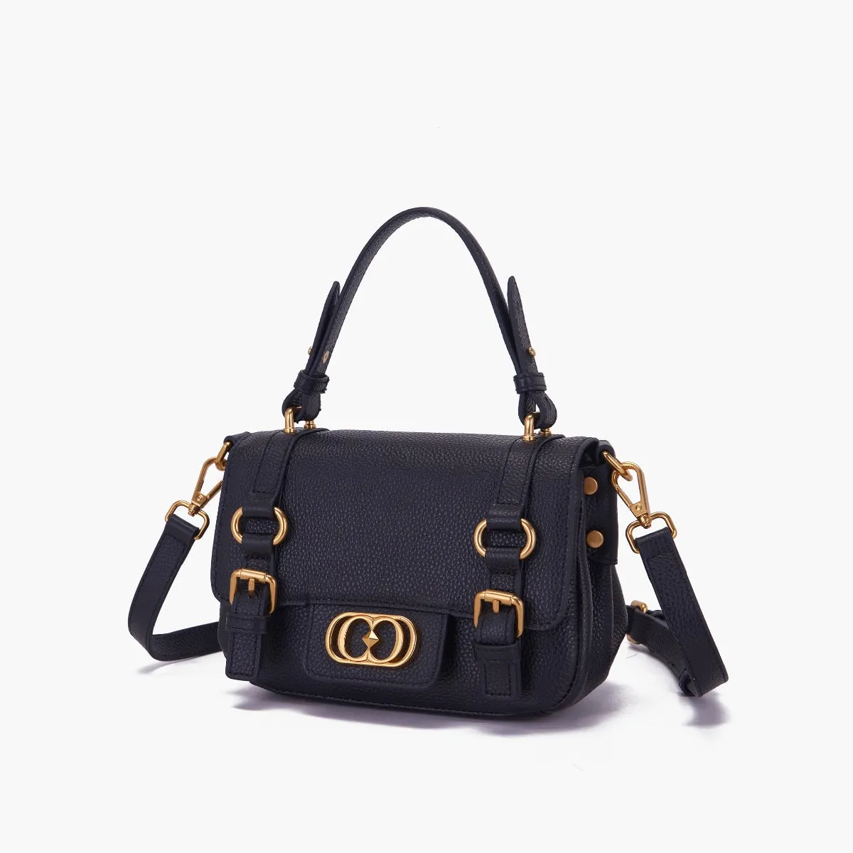 LA CARRIE BAG - BORSA SHOPPING MINI ATENA NERA
