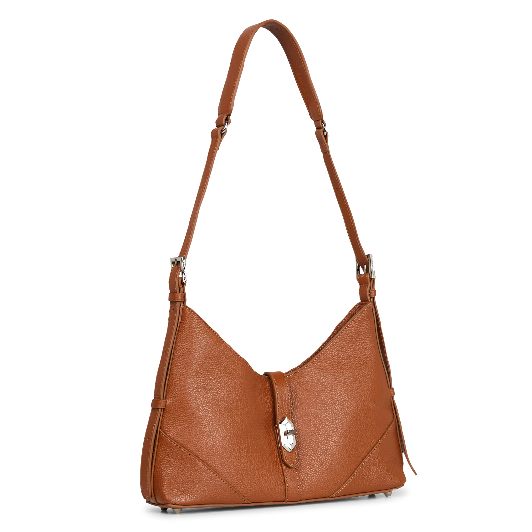  LANCASTER PARIS   MILANO DELTA - Borsa hobo in pelle martellata | Marrone
