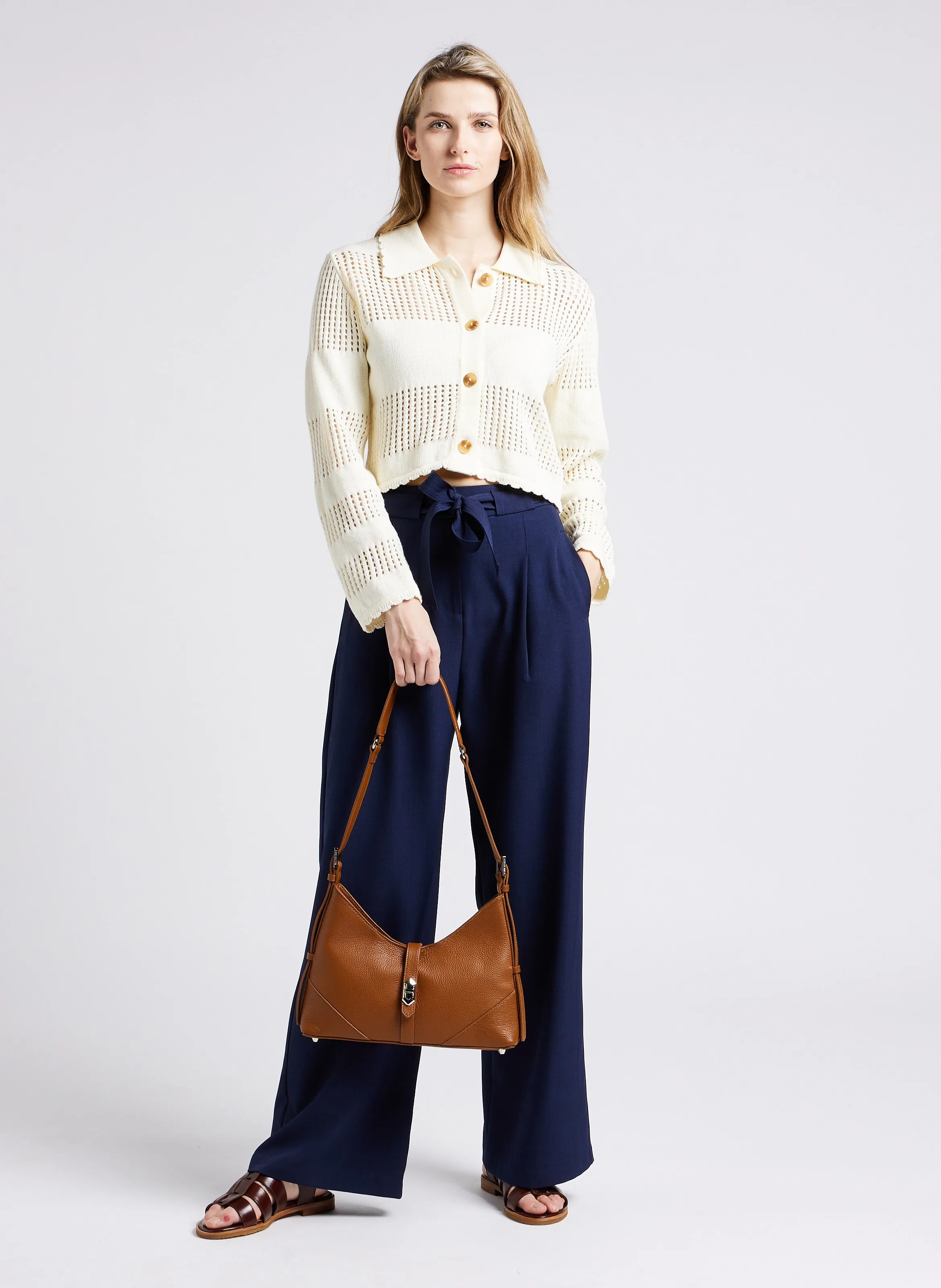  LANCASTER PARIS   MILANO DELTA - Borsa hobo in pelle martellata | Marrone
