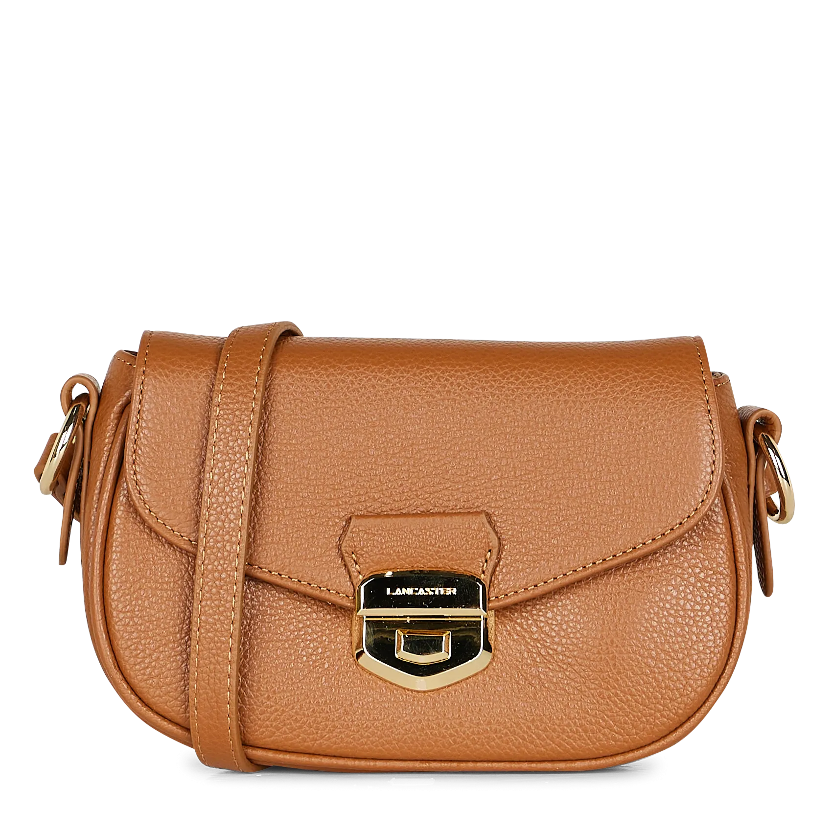  LANCASTER PARIS   MILANO SOPHIA - Borsa a tracolla in pelle con patella e fermaglio | Marrone