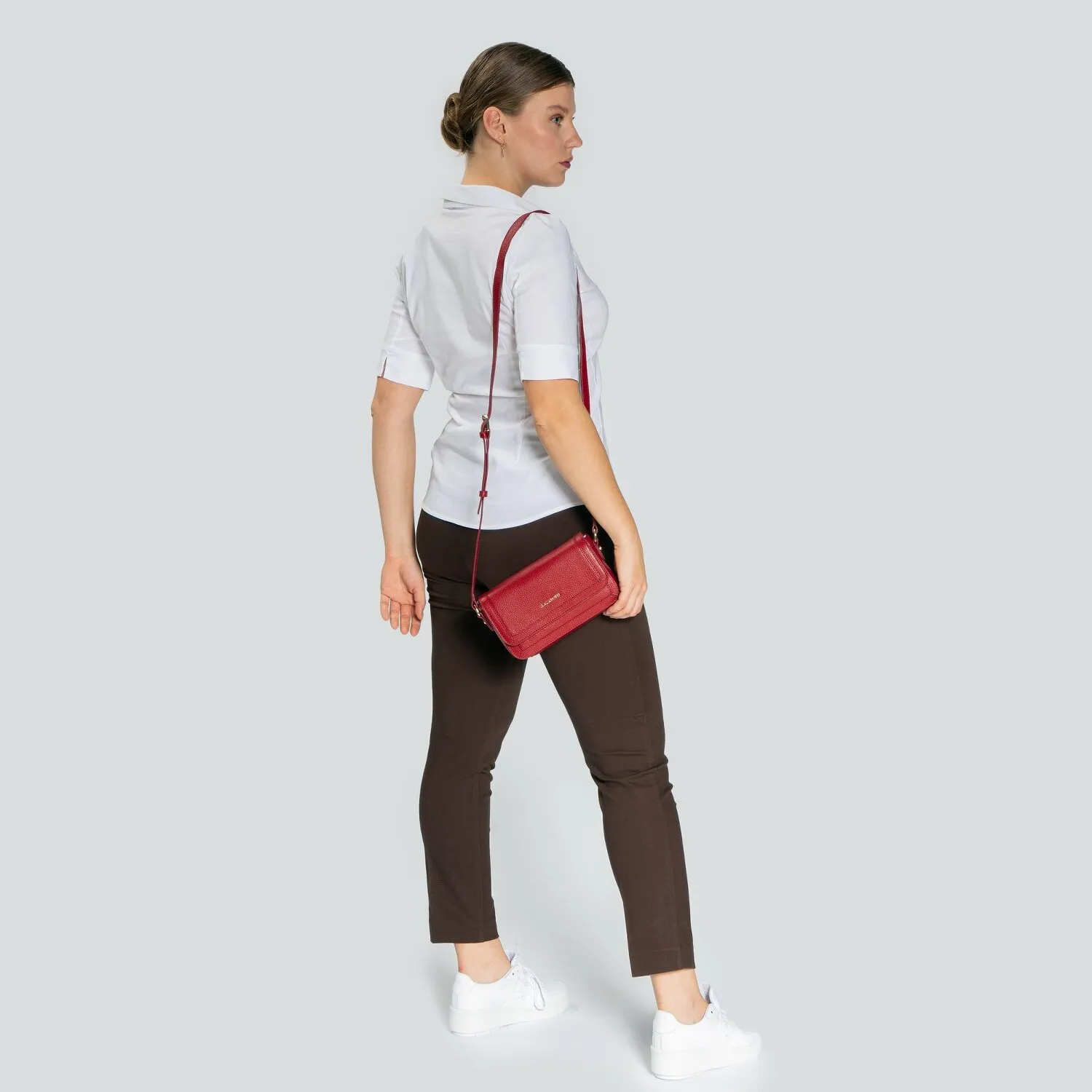 Lazarotti Bologna Leather Borsa a tracolla Pelle 21 cm