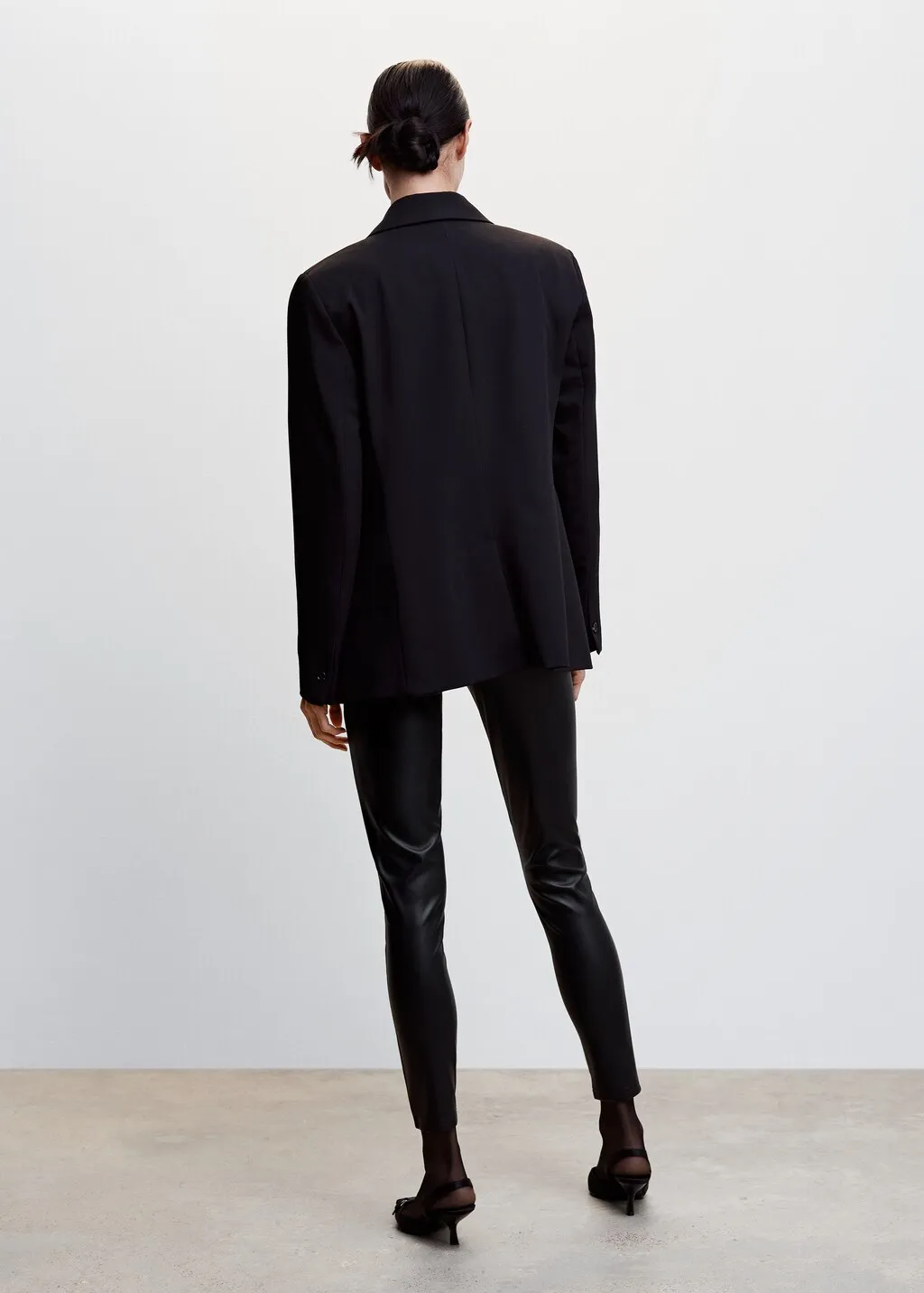 Leggings pelle sintetica