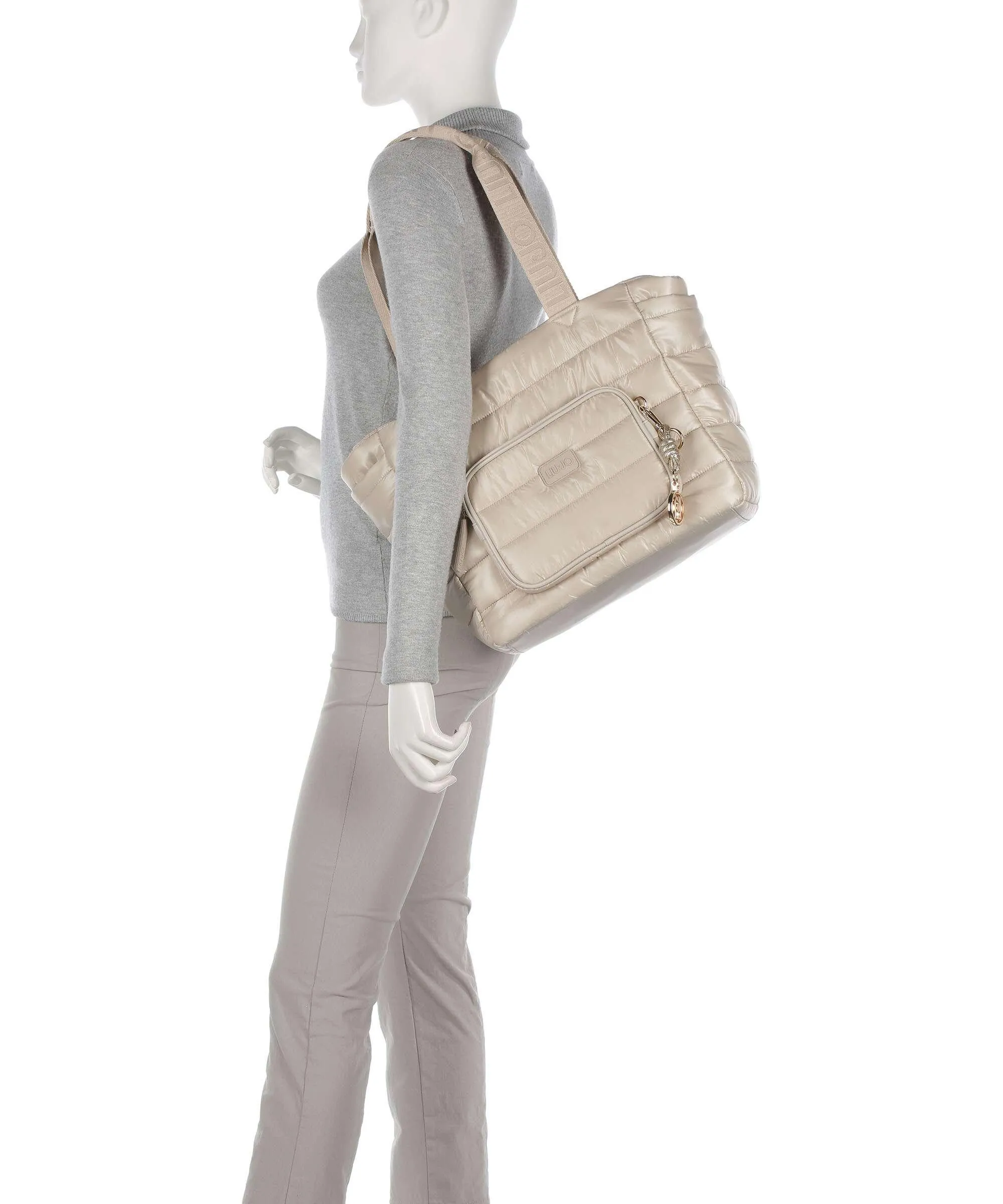  Liu Jo Borsa shopper 13″ nylon beige  