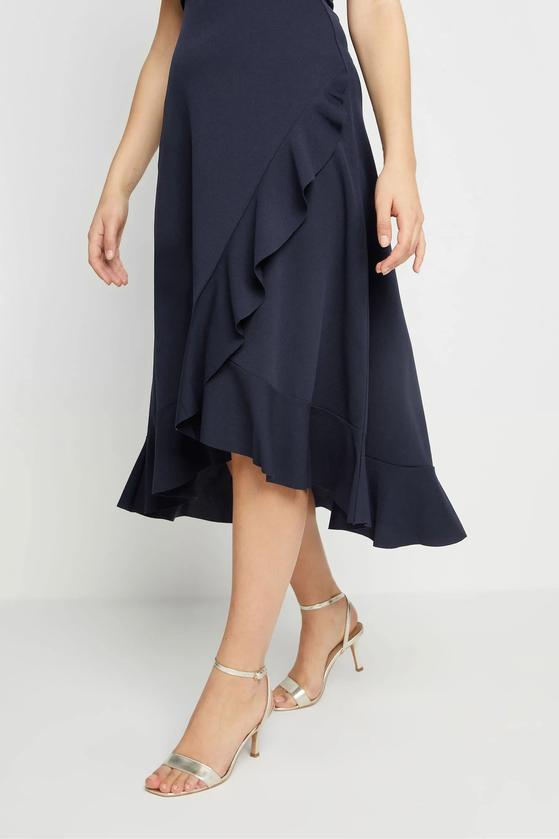 Long Tall Sally - Abito midi a portafoglio con volant