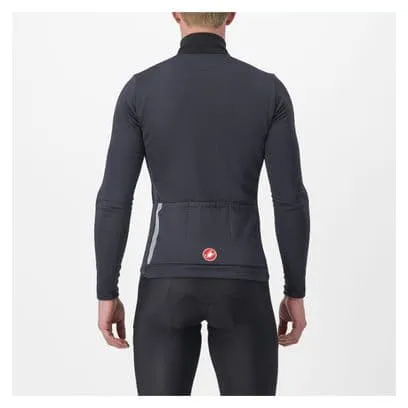 Maglia termica Castelli Entrata a maniche lunghe Nero/Rosso