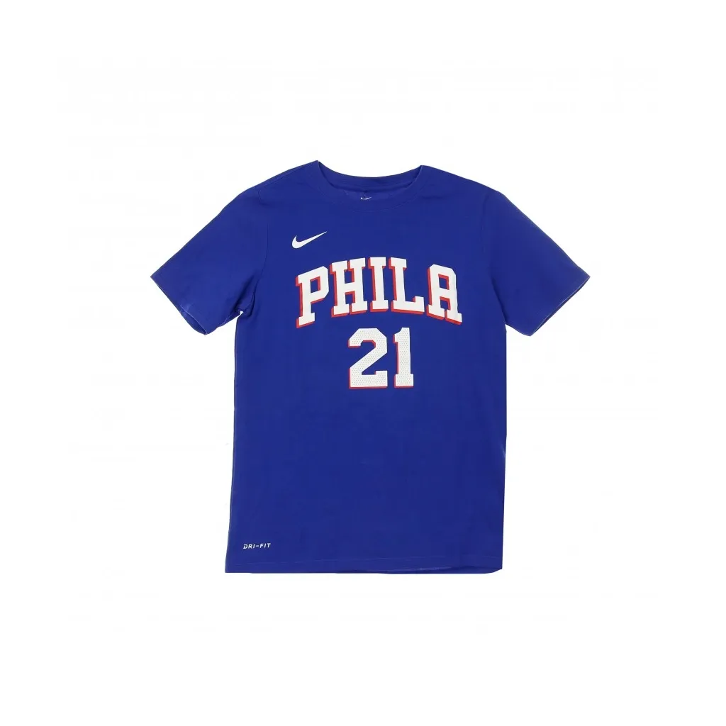 maglietta bambino nba number name tee icon edition no 21 joel embiid phi76e ORIGINAL TEAM COLORS