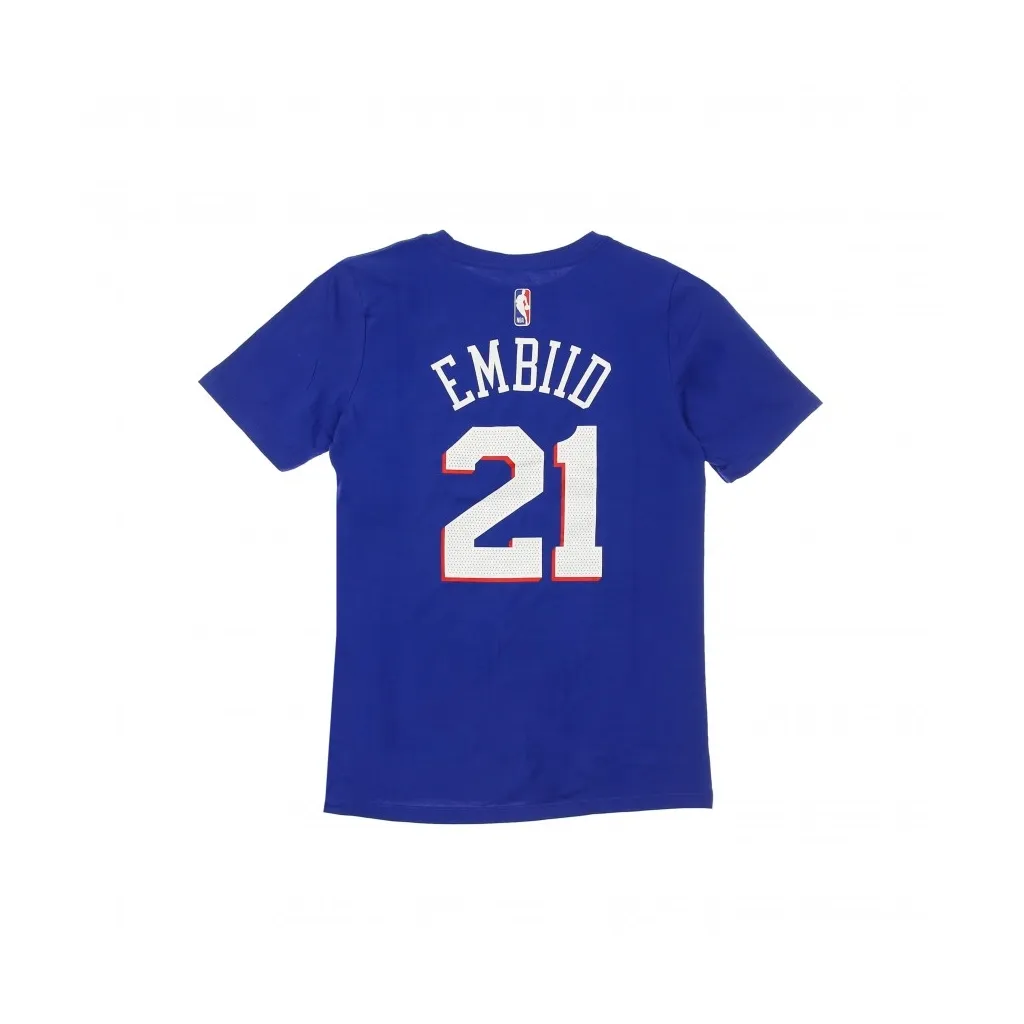maglietta bambino nba number name tee icon edition no 21 joel embiid phi76e ORIGINAL TEAM COLORS