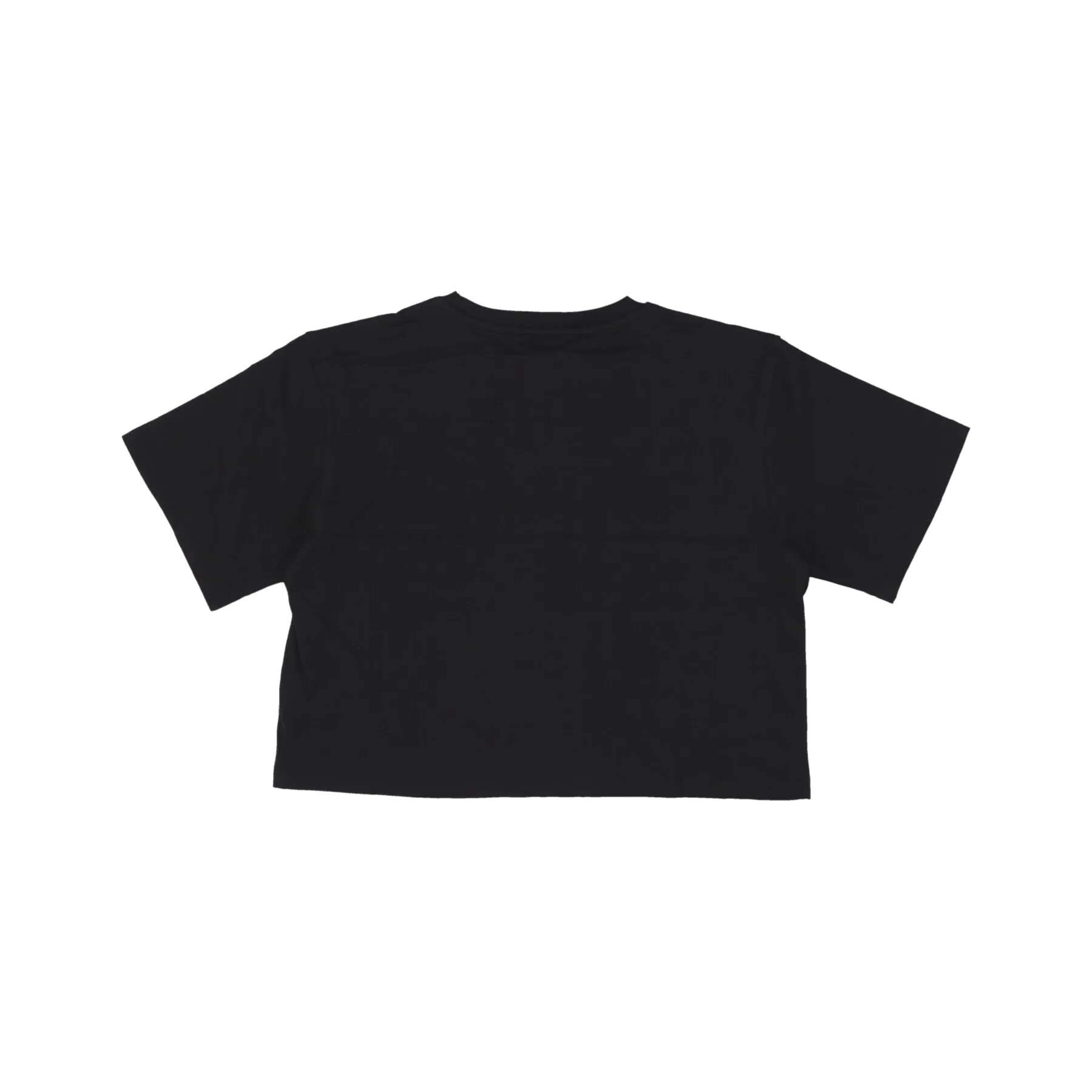Maglietta Corta Donna W Simple Logo Crop Tee Black