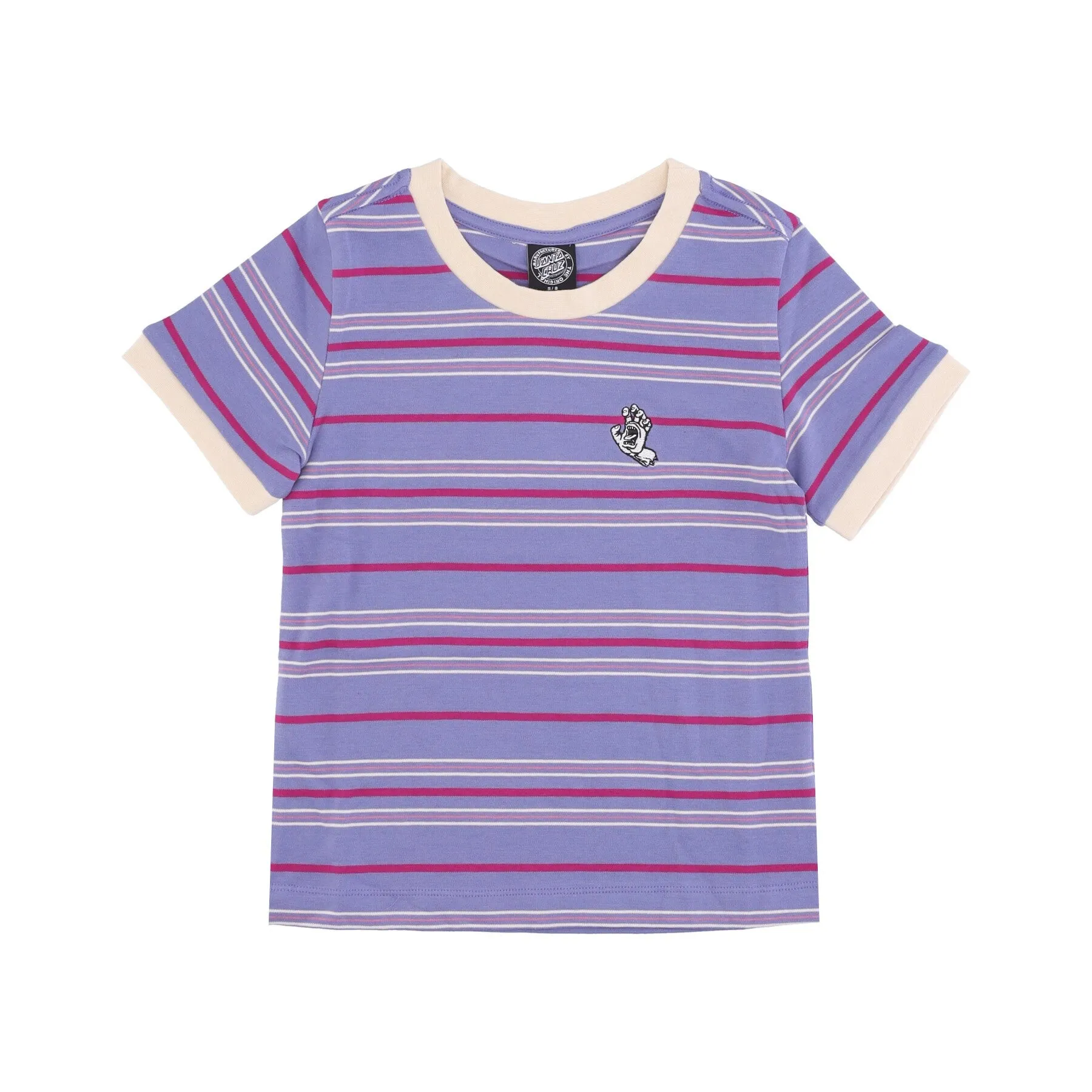 Maglietta Donna Mini Mono Hand Ringer Tee Violet Stripe