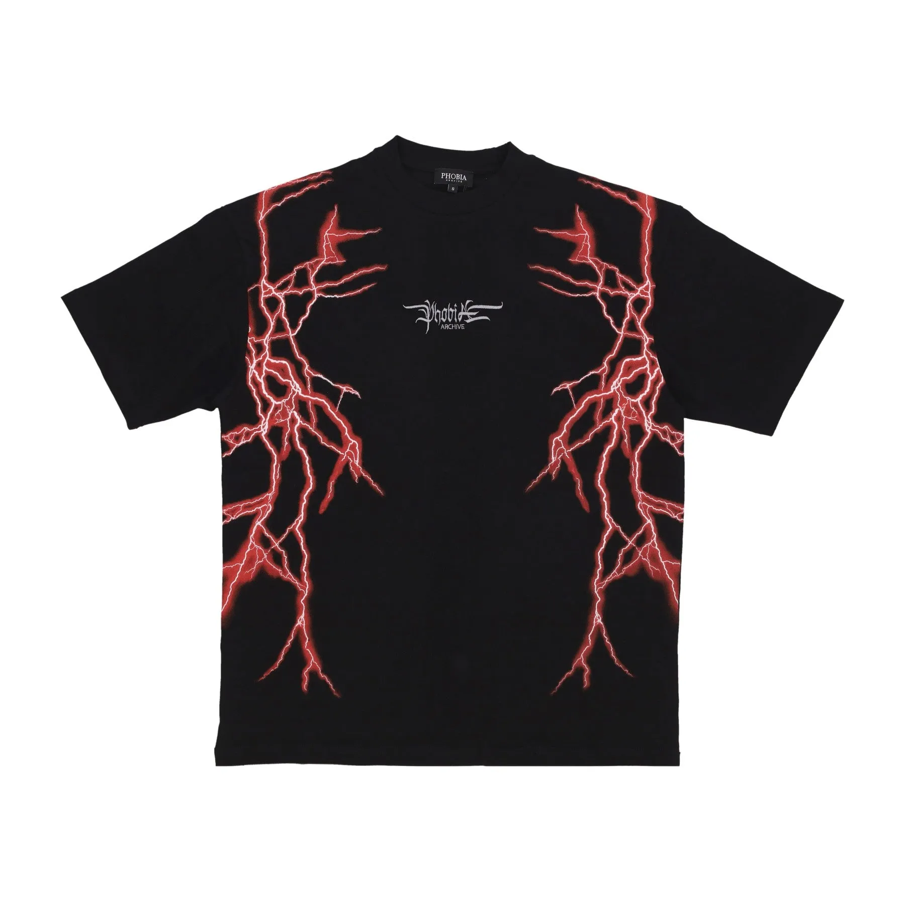 Maglietta Uomo New Lightning Tee Black/red