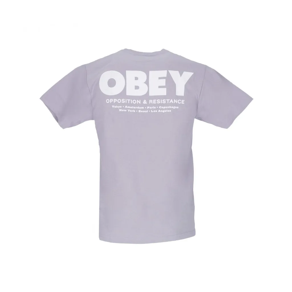 maglietta uomo opposition resistance classic tee LILAC CHALK