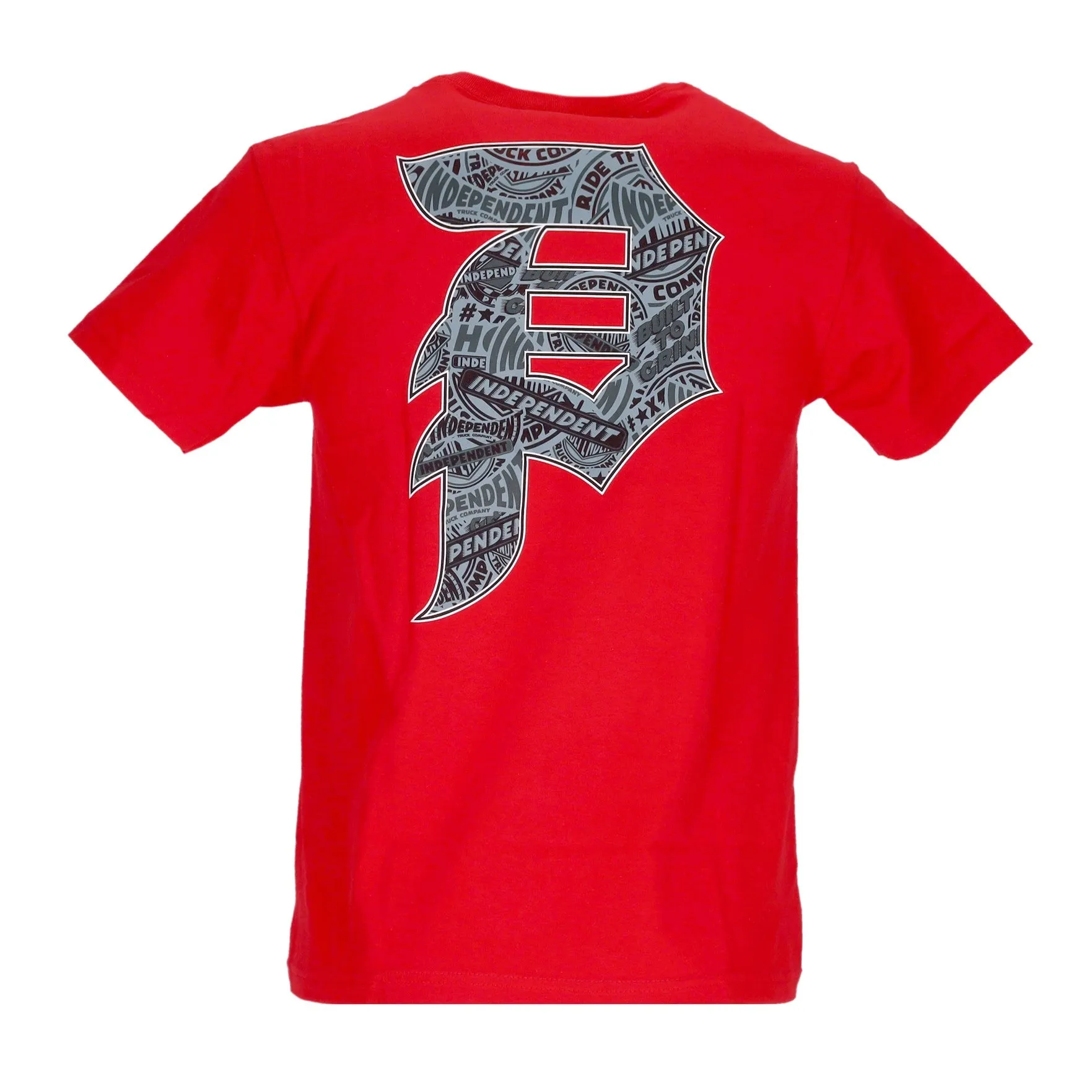 Maglietta Uomo Stickers Dirty P Tee X Independent Red