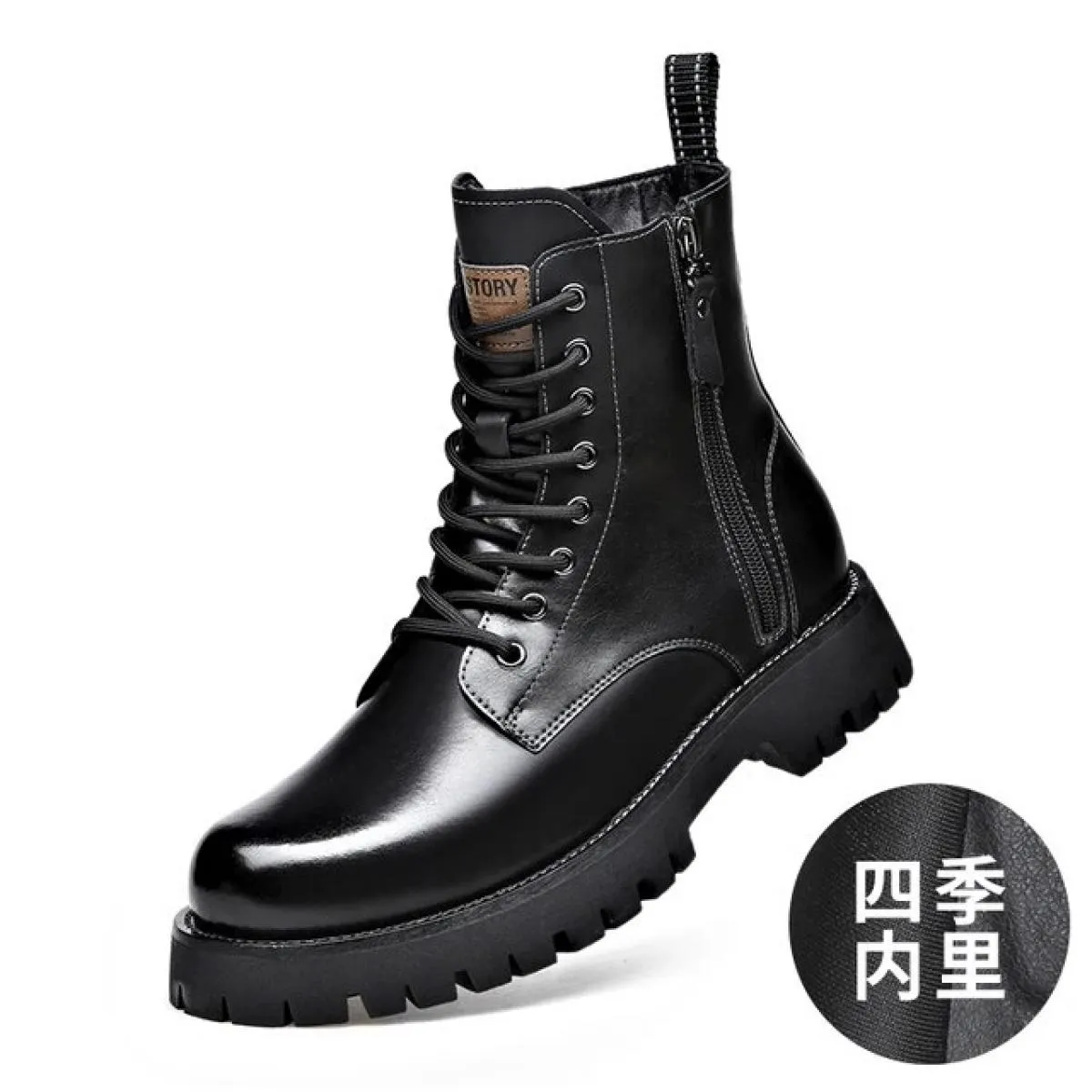 Martin Boots Uomo Low Top Peluche Maglia invernale Rosso in morbida pelle Suola spessa Stivali da lavoro retrò di alta qualità i