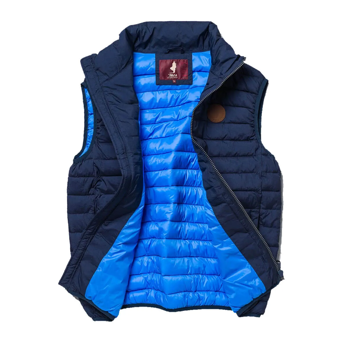MCS gilet uomo trapuntato colore blu navy