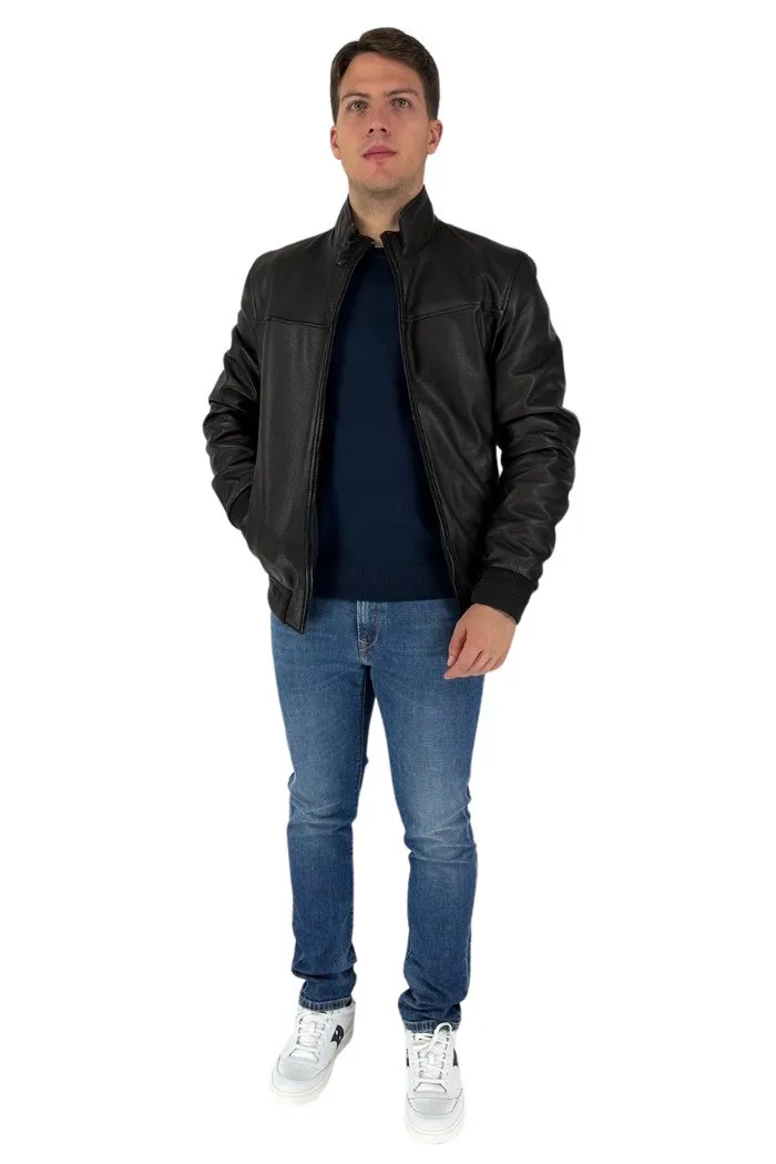 Milestone biker reversibile in vera pelle Gibson 20770 11gbsn