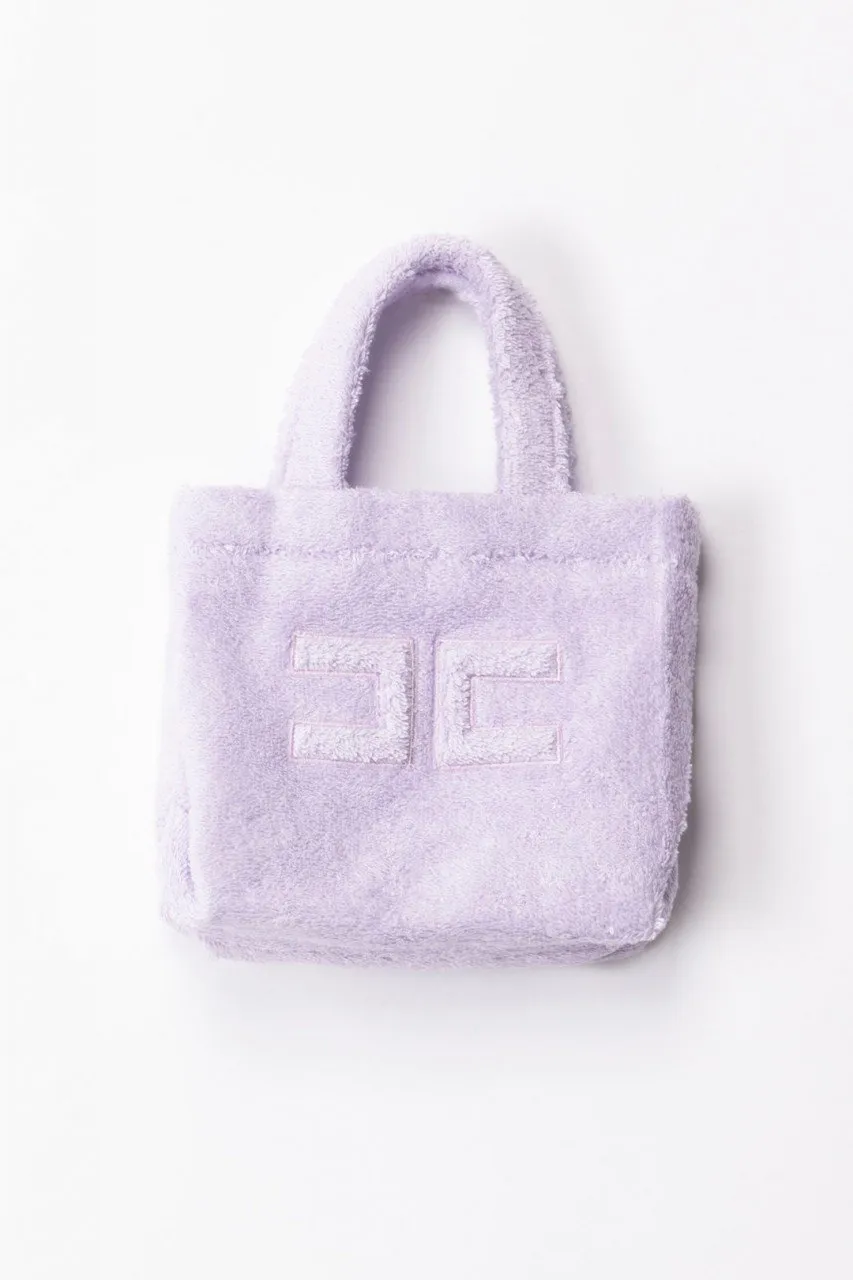 Mini borsa in spugna Viola