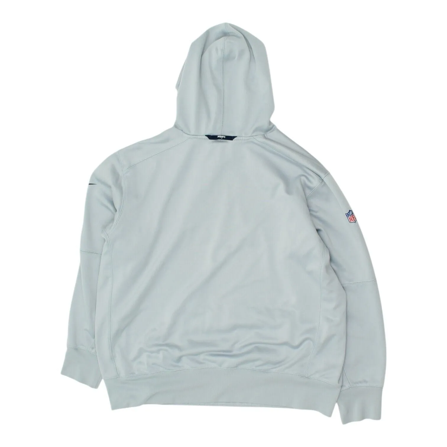 New England Patriots Mens Grey Nike Hoodie | NFL Sportswear Jumper Hoody VTG
