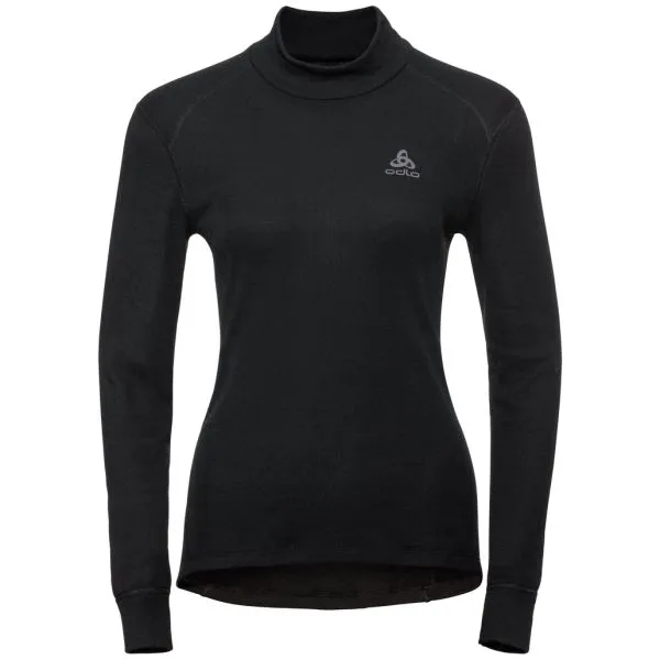 ODLO ACTIVE WARM BLACK WOMEN turtle neck l/s maglia termica art.159091