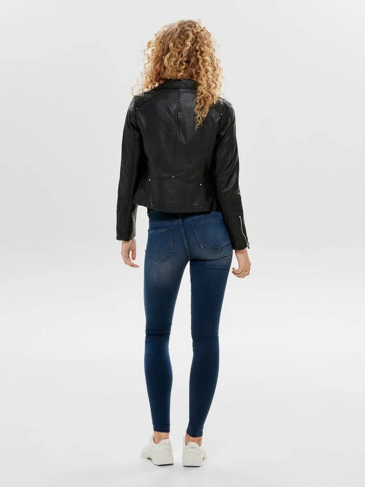 OnlGemma -  Faux Leather Biker Otw