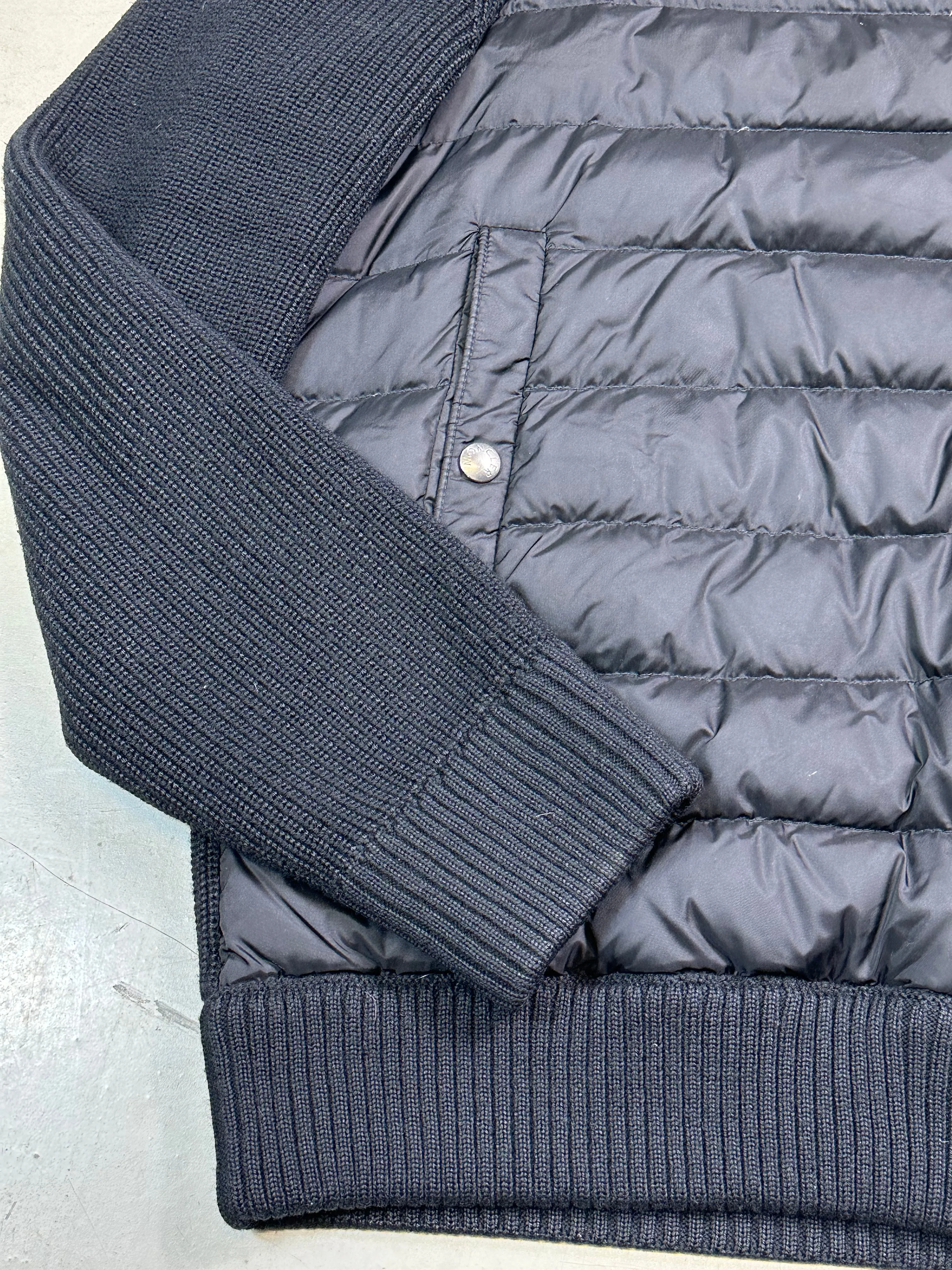 Padded Wool Hoodie