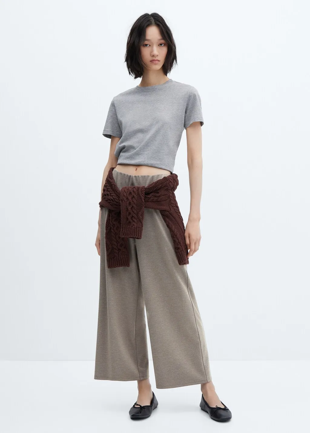 Pantaloni culotte maglia