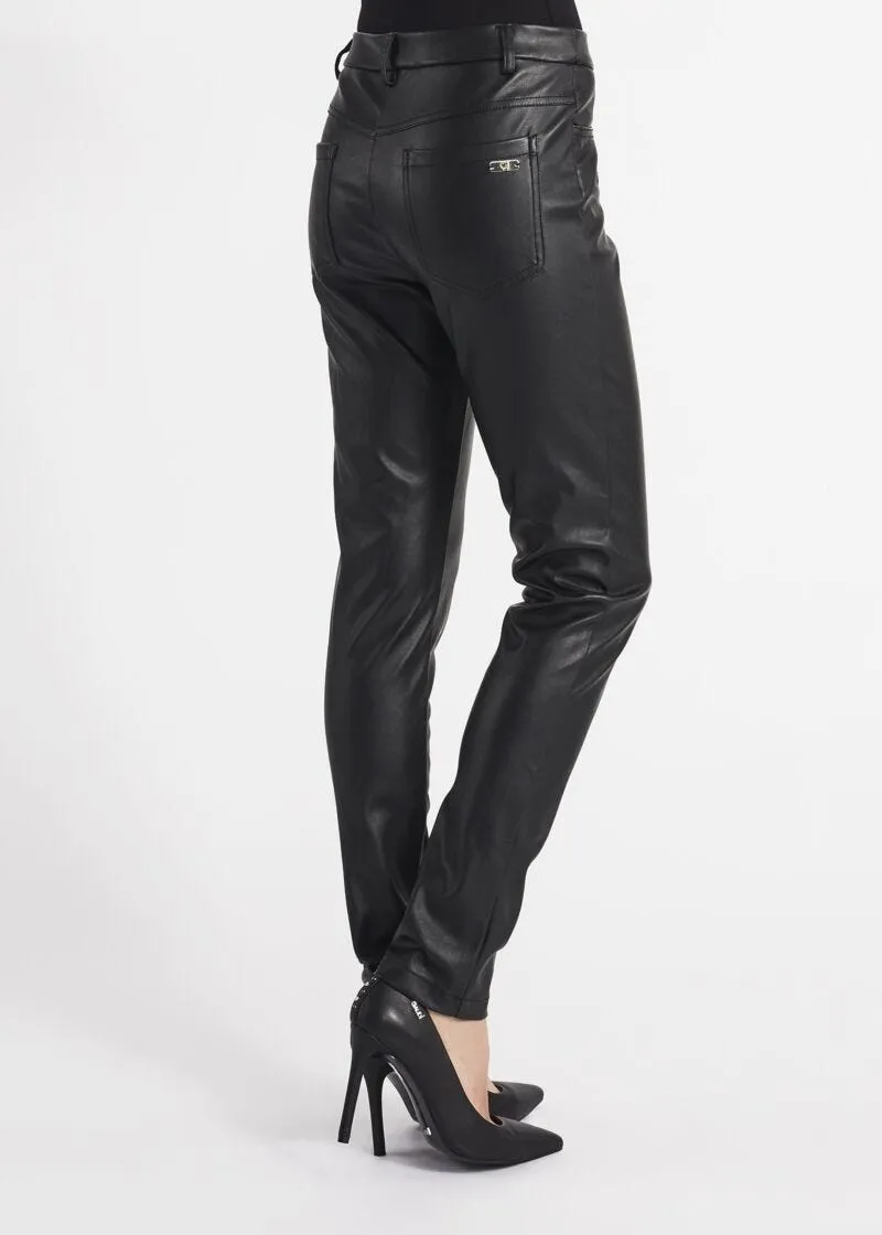 Pantaloni skinny effetto pelle