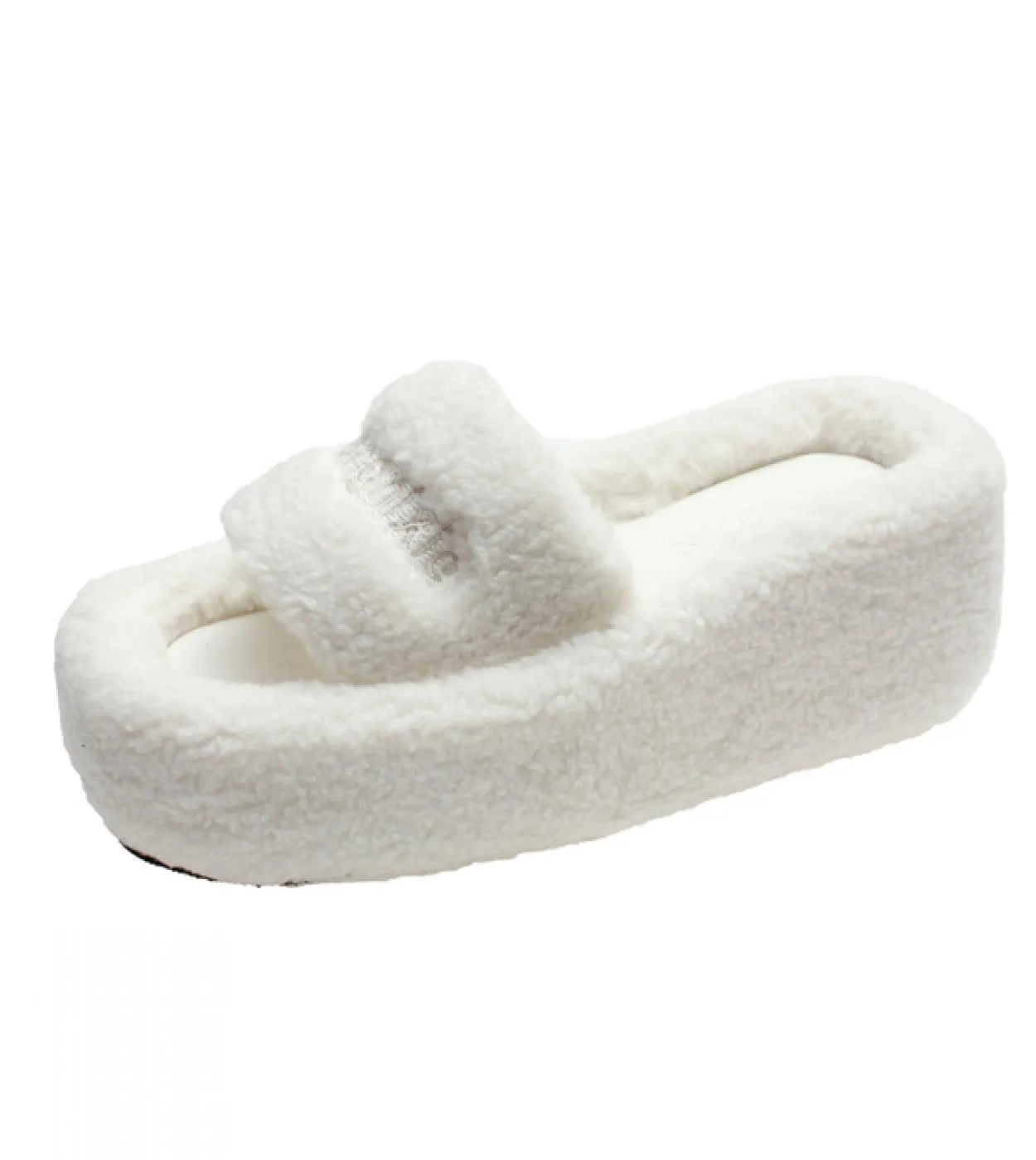 Pantofole da donna autunno inverno lettera pelle scamosciata pelliccia sintetica moda donna casa calore confortevole traspirante