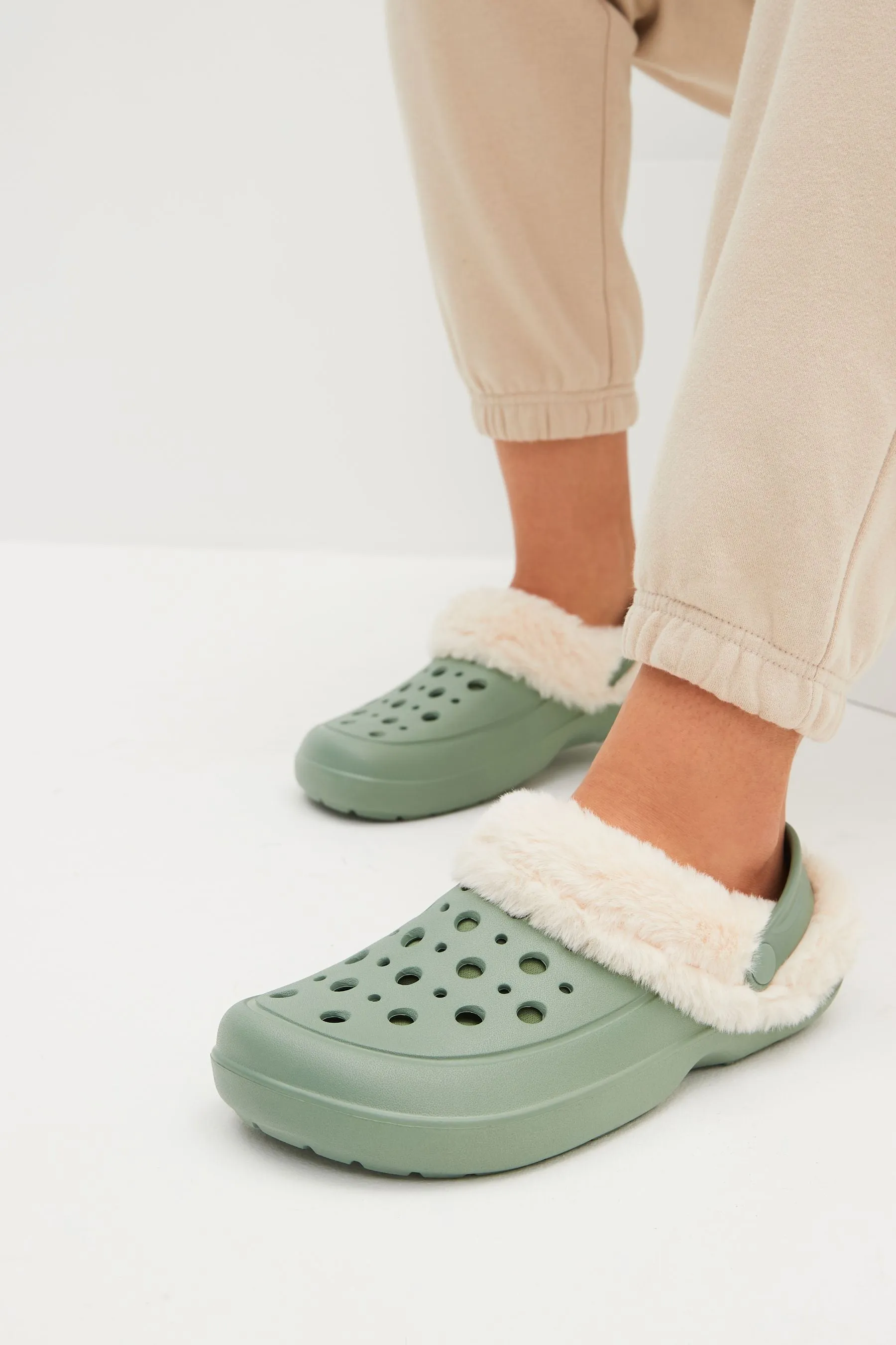 Pantofole Donna con fodera in pelliccia sintetica