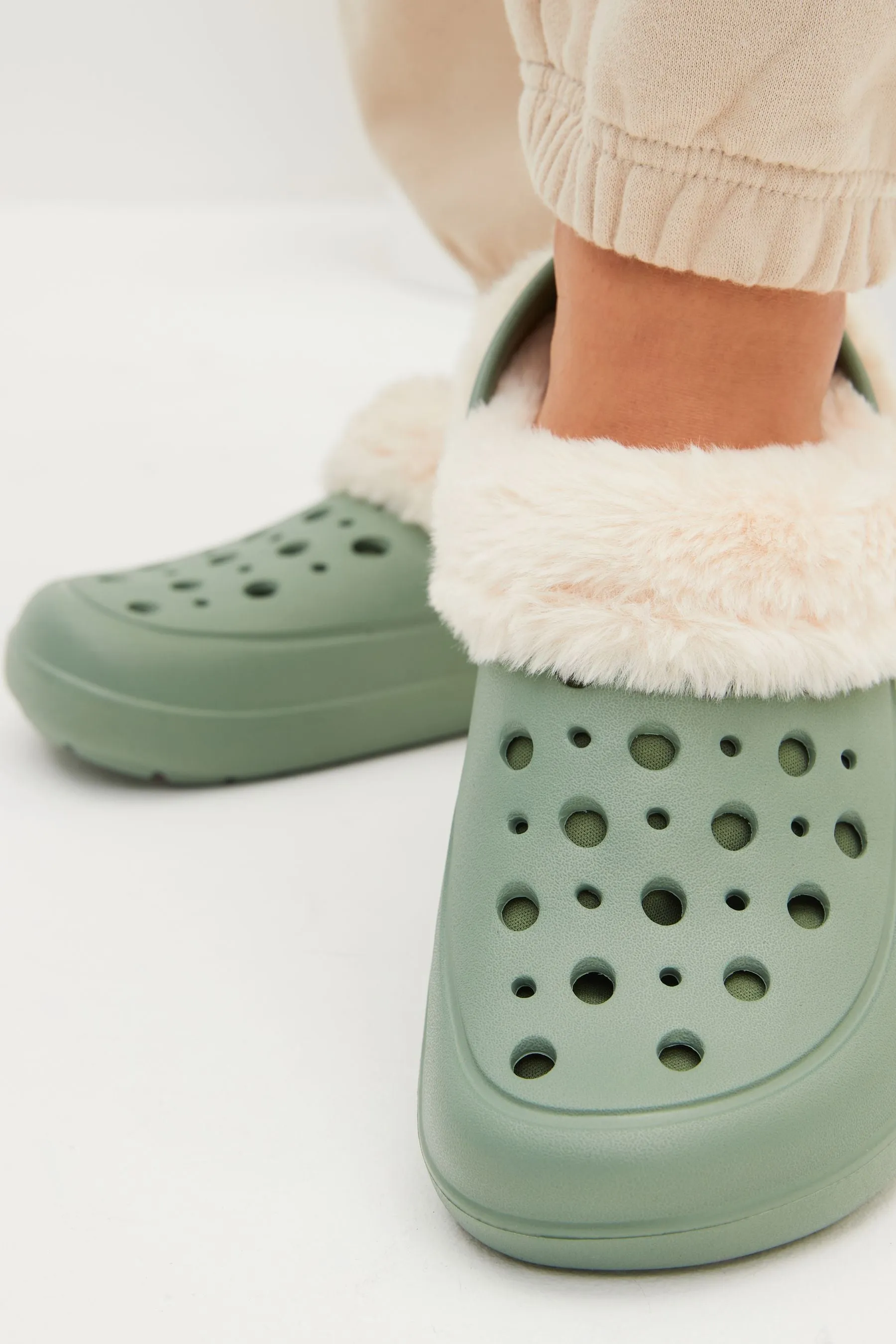 Pantofole Donna con fodera in pelliccia sintetica