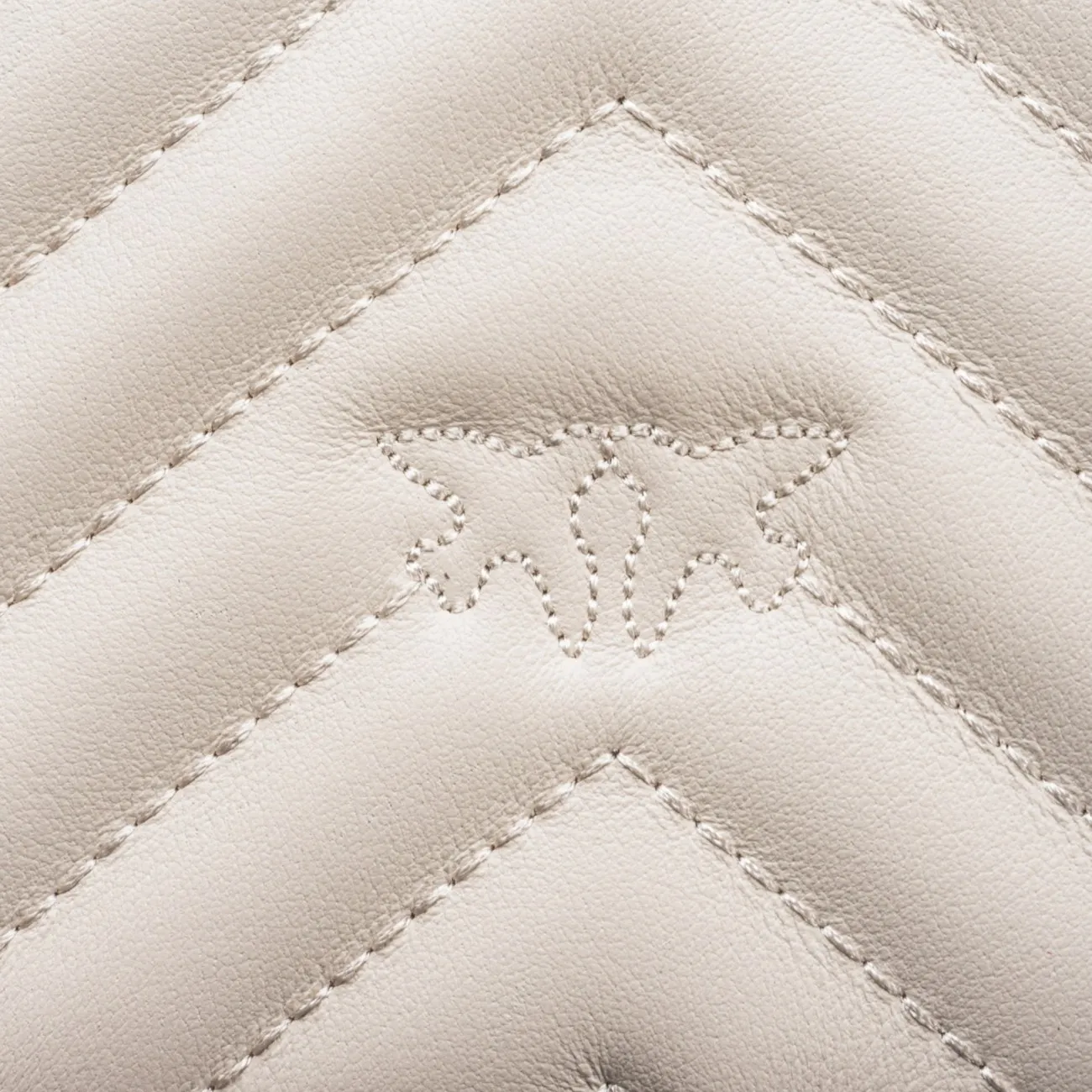 Pinko borsa mini chevron avorio