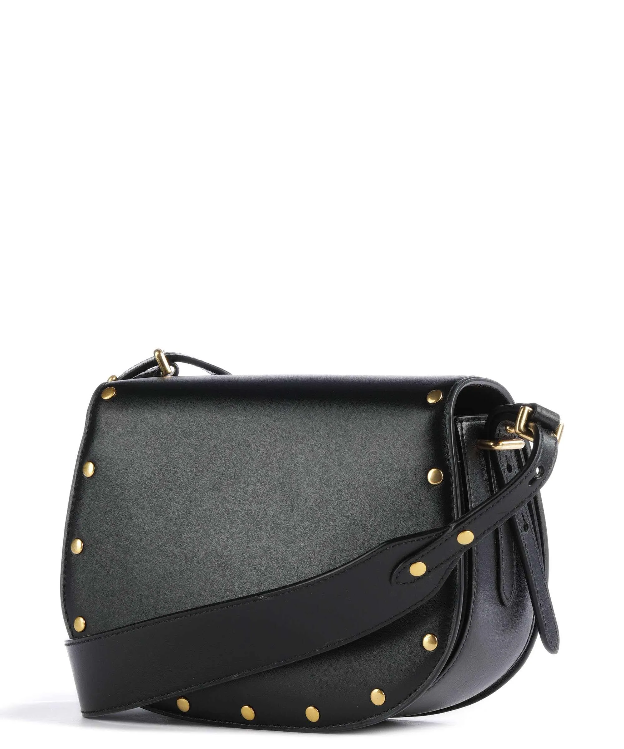  Polo Ralph Lauren ID Collection Borsa a tracolla pelle di vacchetta finemente grana nero  