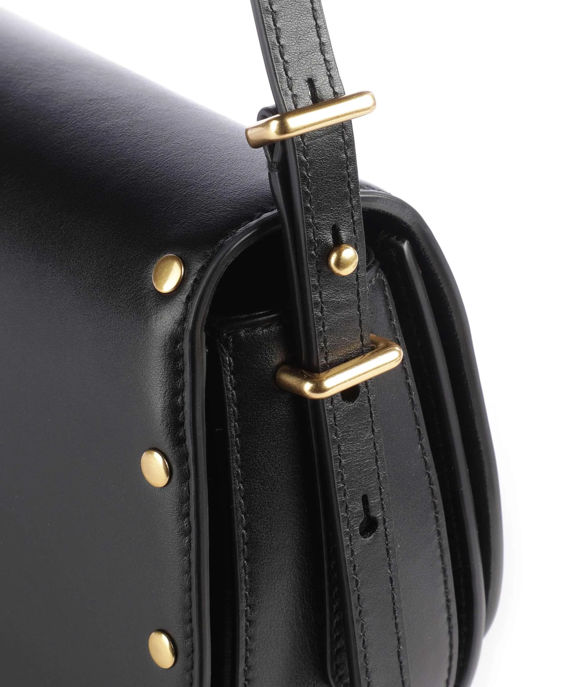 Polo Ralph Lauren ID Collection Borsa a tracolla pelle di vacchetta finemente grana nero  