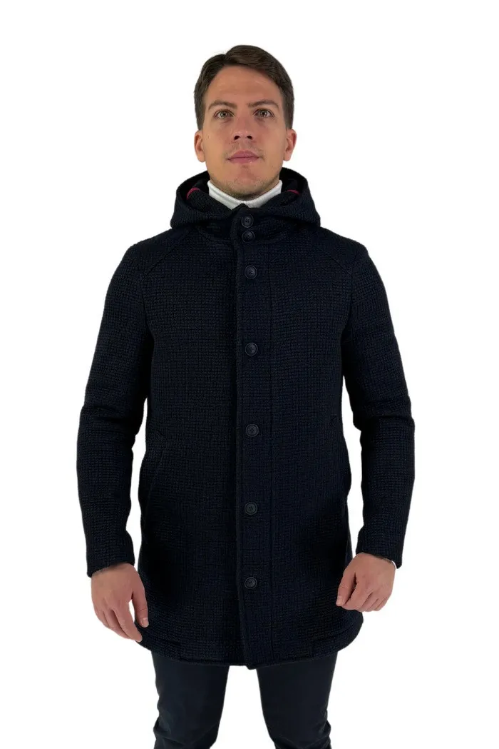 Privat Fashion cappotto monopetto in misto lana One-mcps22